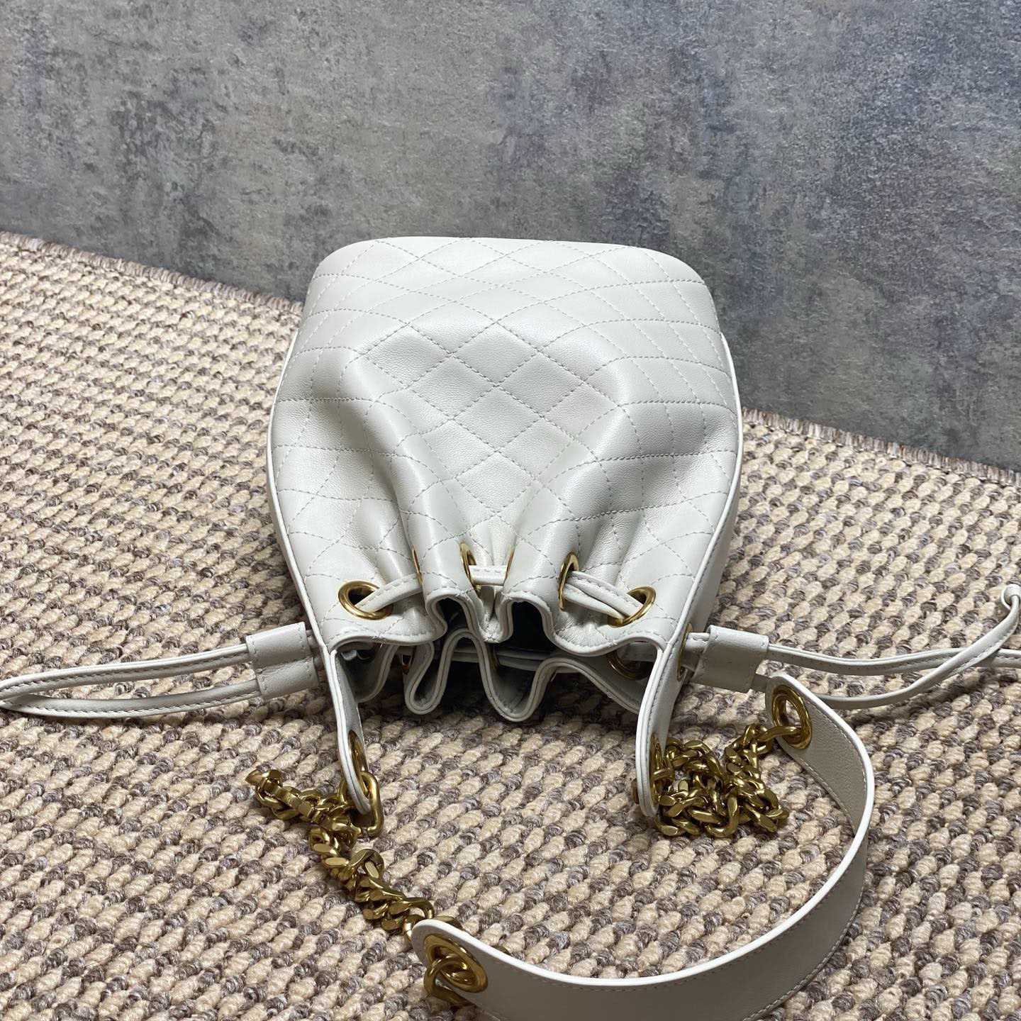 Saint Laurent Cassandre Quilted Leather Bucket Bag - DesignerGu