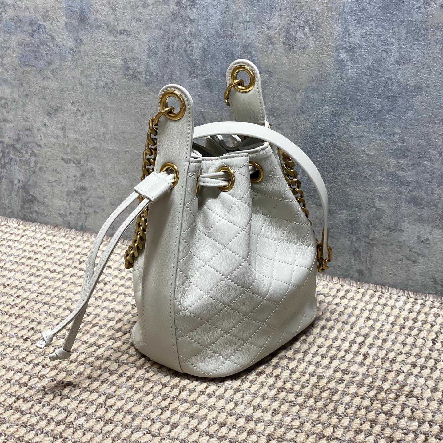 Saint Laurent Cassandre Quilted Leather Bucket Bag - DesignerGu