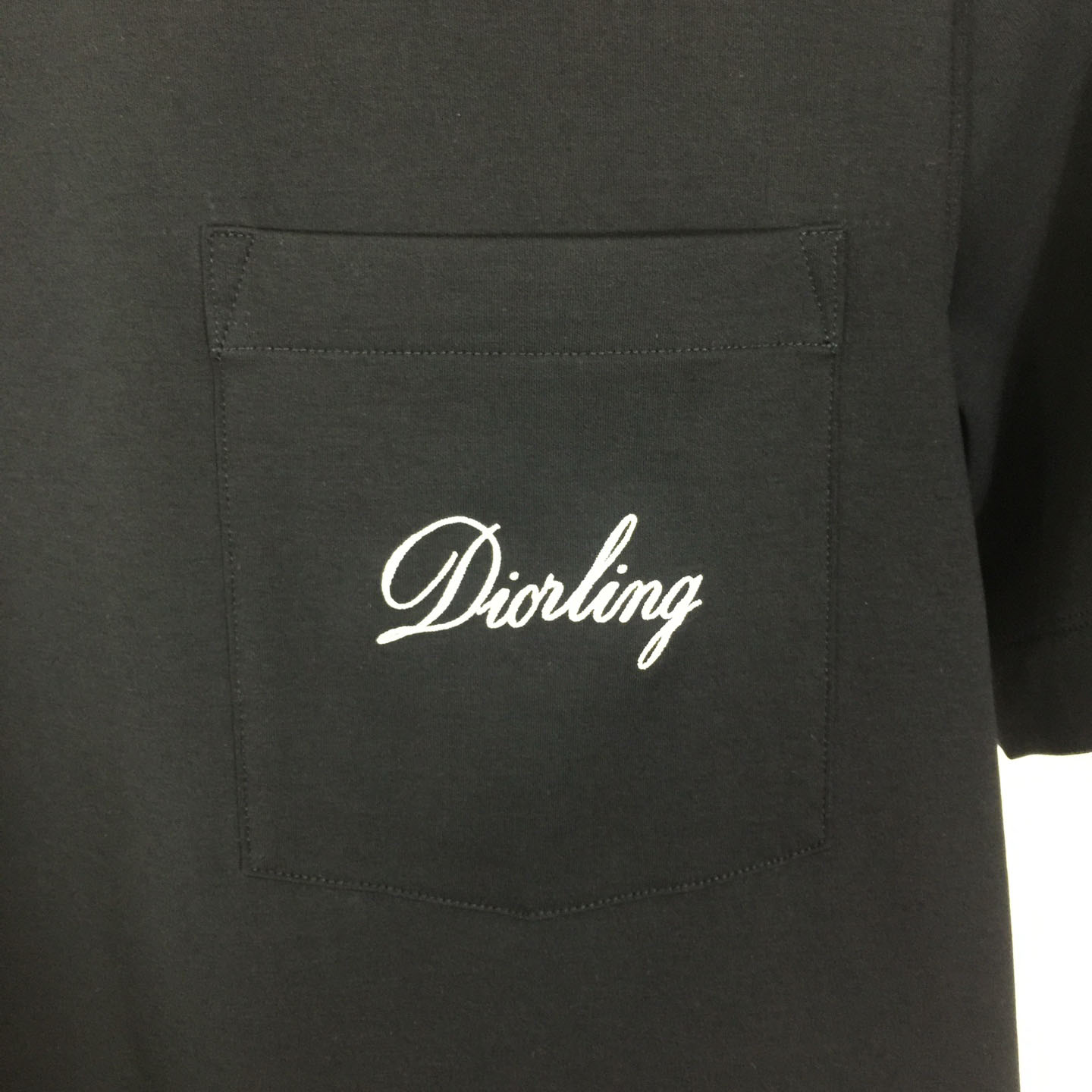 Dior Embroidered Letter T-Shirt, Relaxed Fit  - DesignerGu