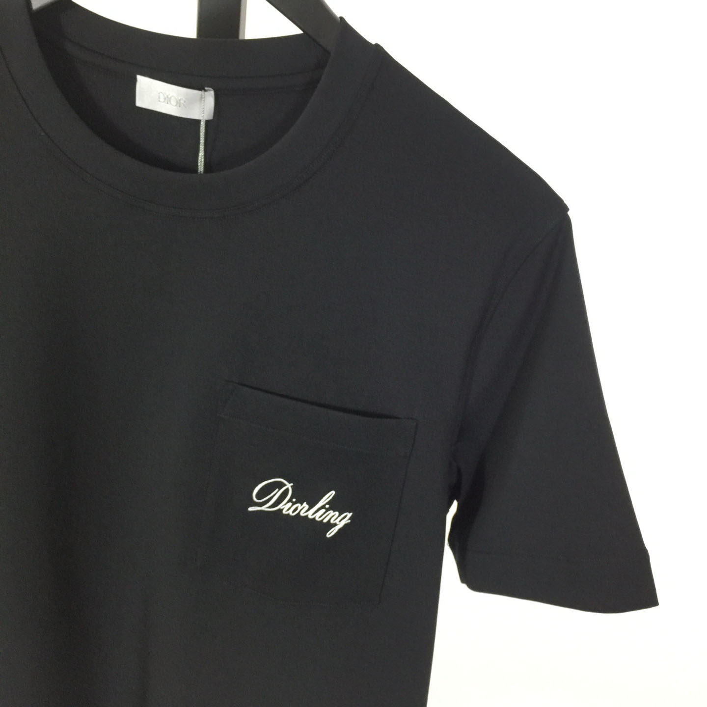 Dior Embroidered Letter T-Shirt, Relaxed Fit  - DesignerGu