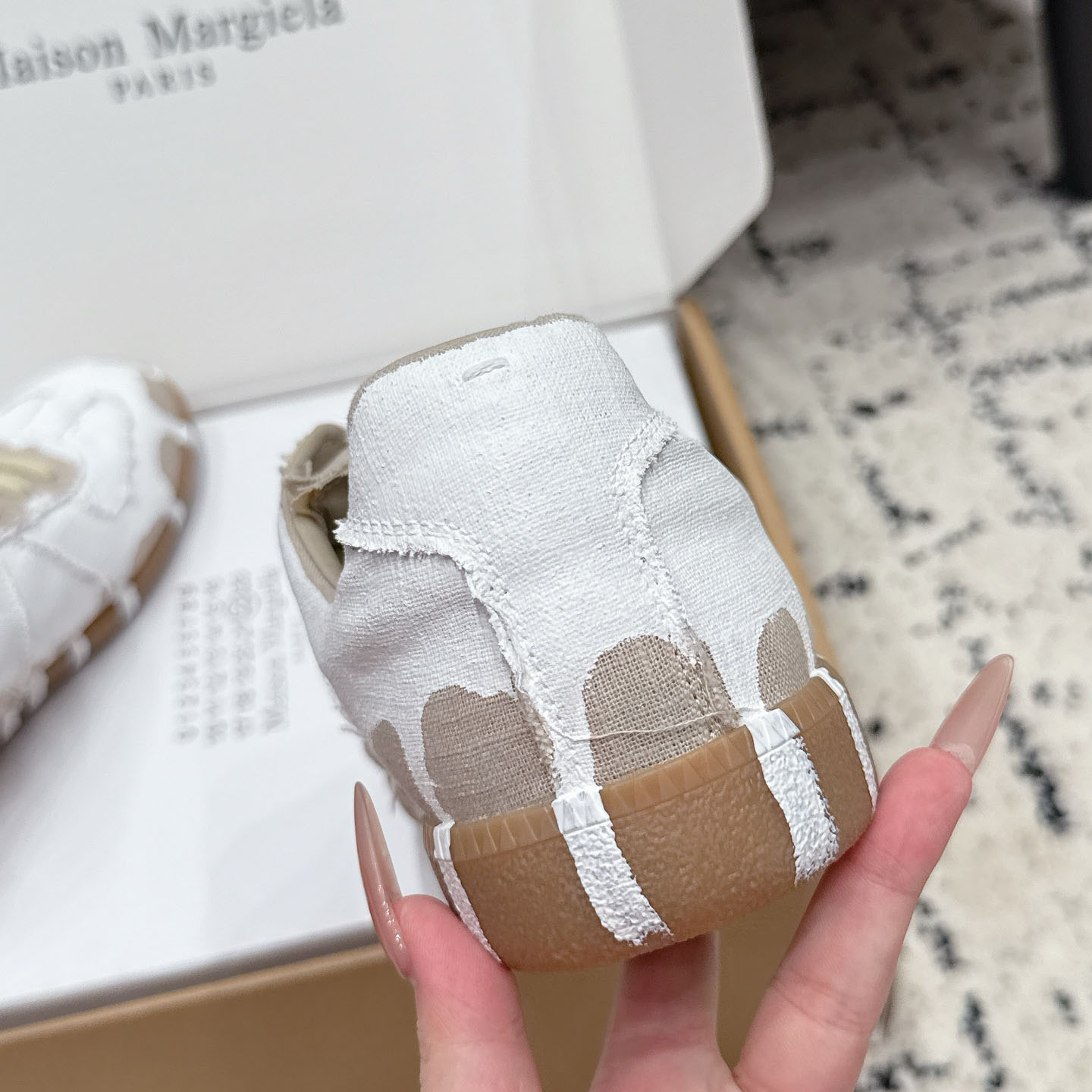 Maison Margiela  Replica Low 'Paint Splatter - White Pink' - DesignerGu