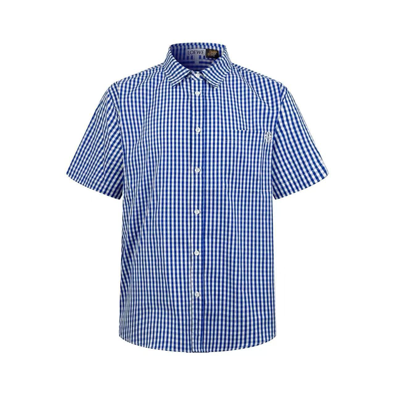 Loewe Short Sleeve Shirt In Cotton - DesignerGu