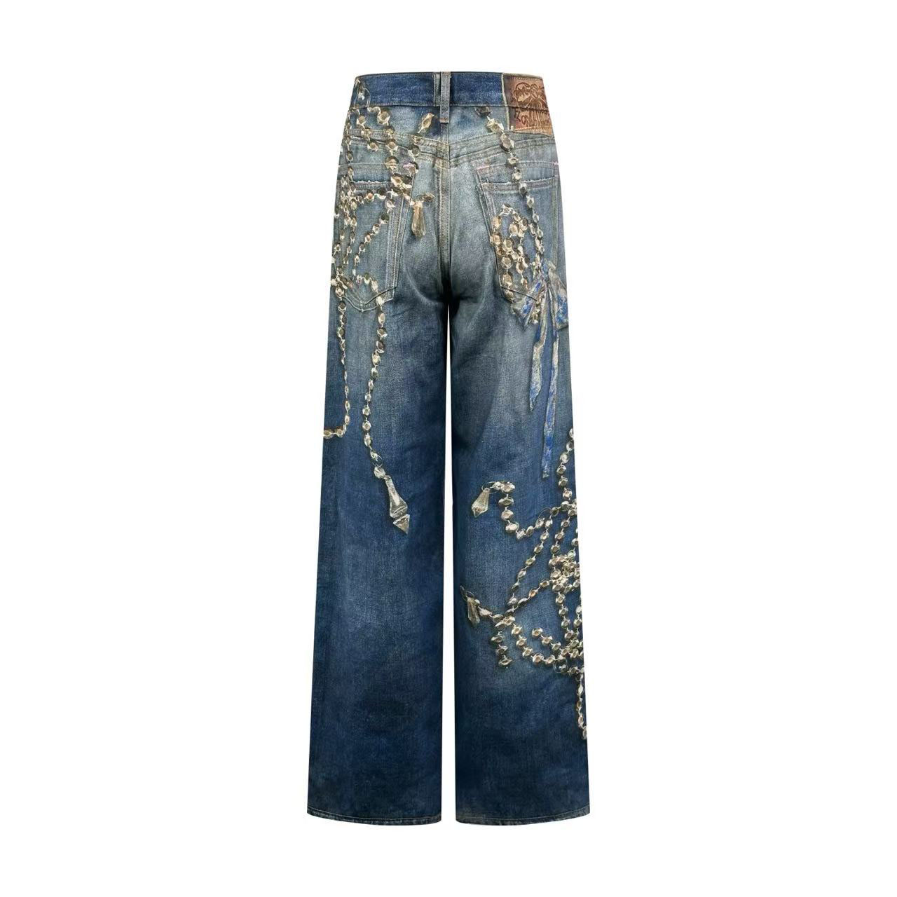 Acne Studios 1981 Loose Fit Jeans 'Mid Blue' - DesignerGu