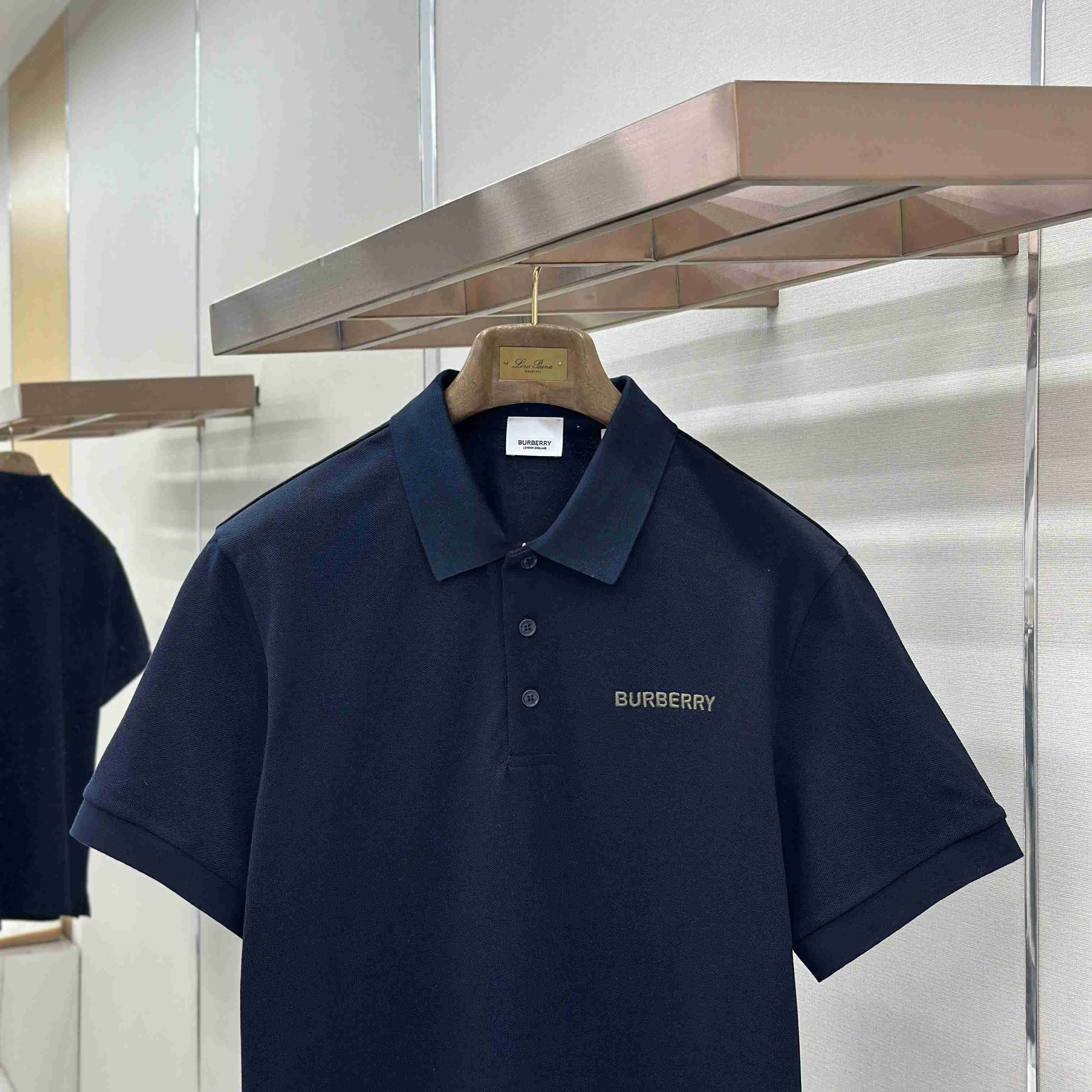 Burberry SS24 Logo Embroidered Polo Shirt - DesignerGu