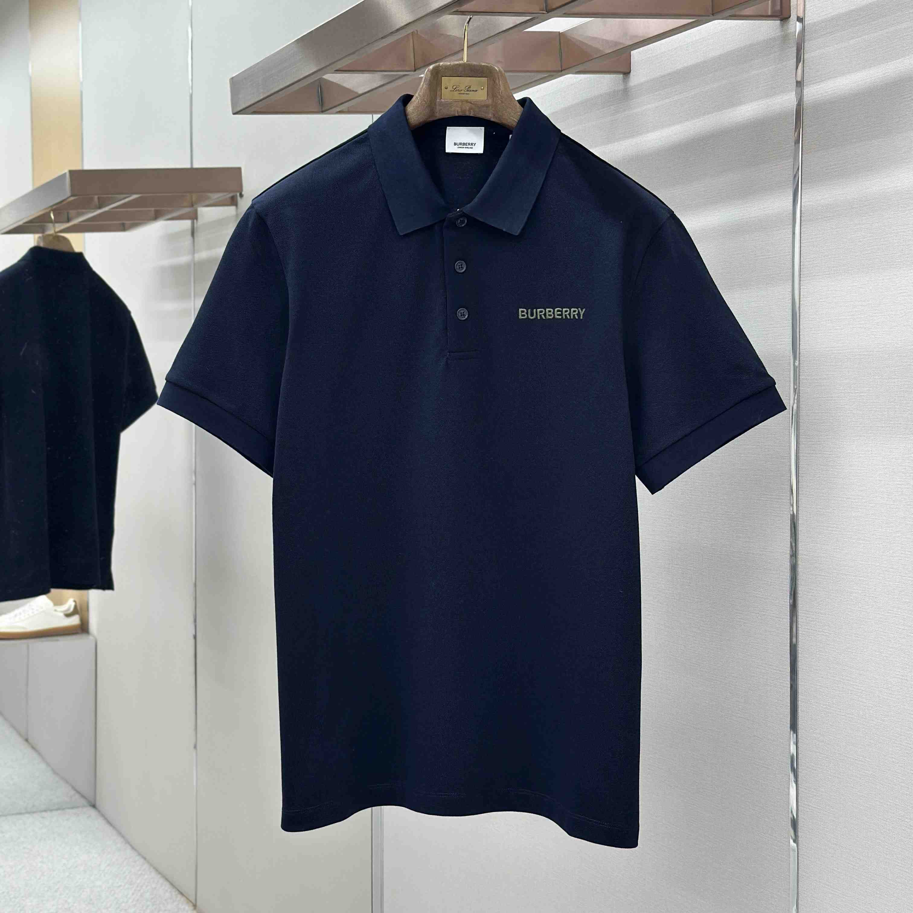 Burberry SS24 Logo Embroidered Polo Shirt - DesignerGu