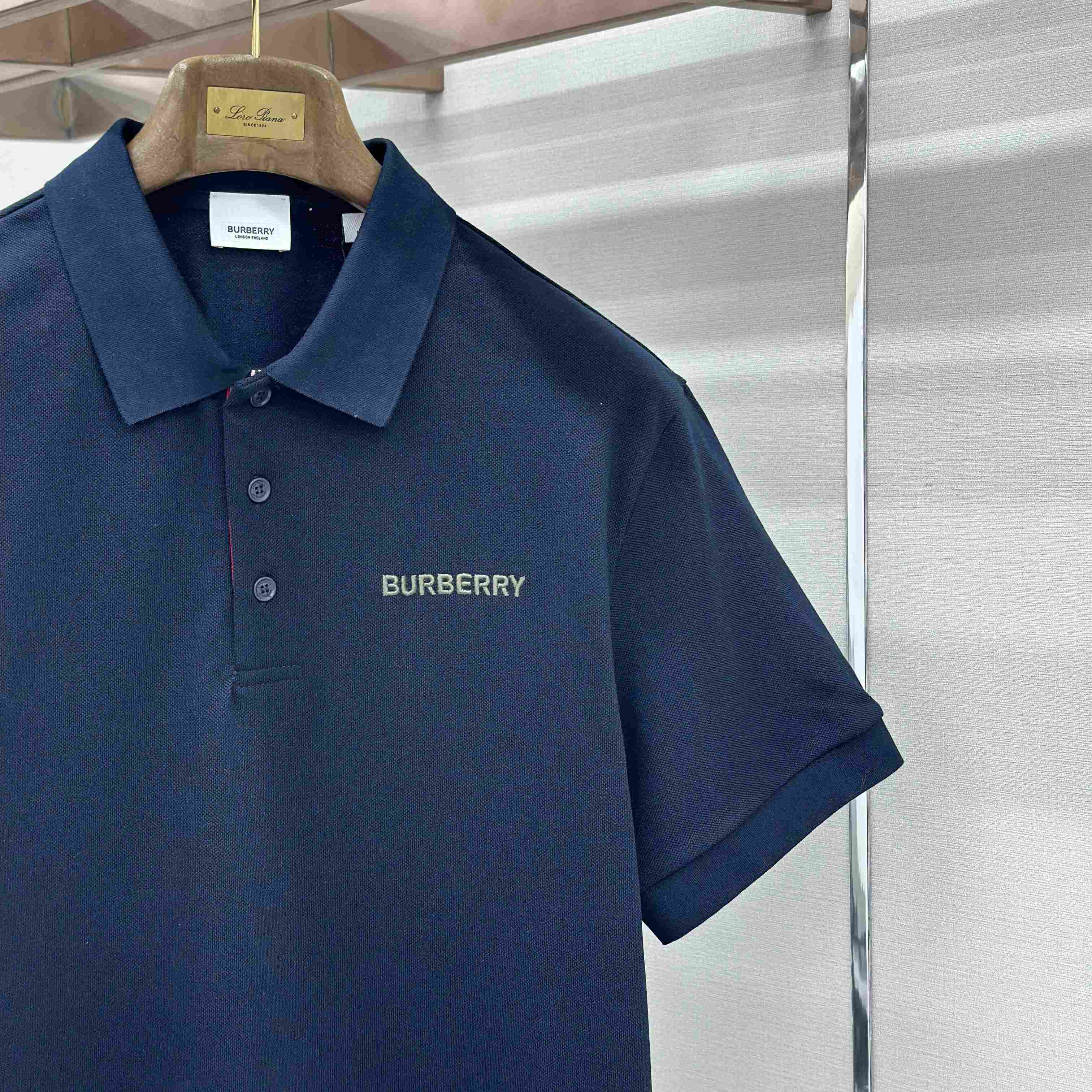 Burberry SS24 Logo Embroidered Polo Shirt - DesignerGu
