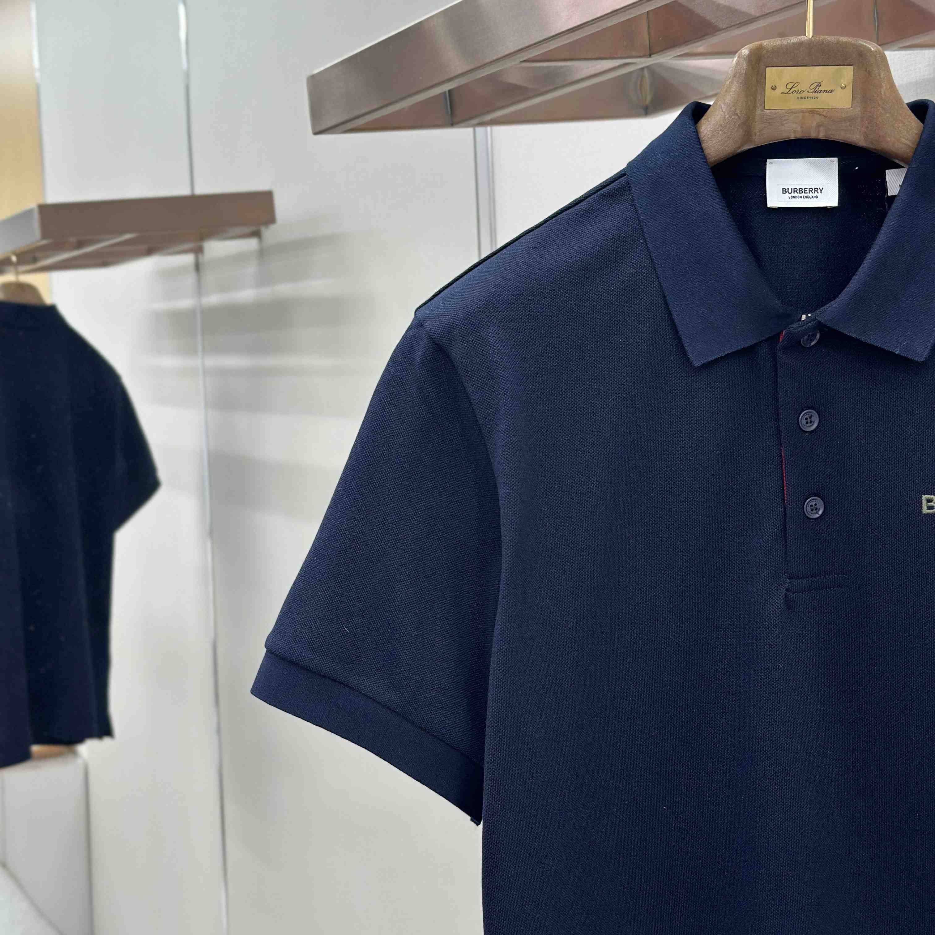 Burberry SS24 Logo Embroidered Polo Shirt - DesignerGu