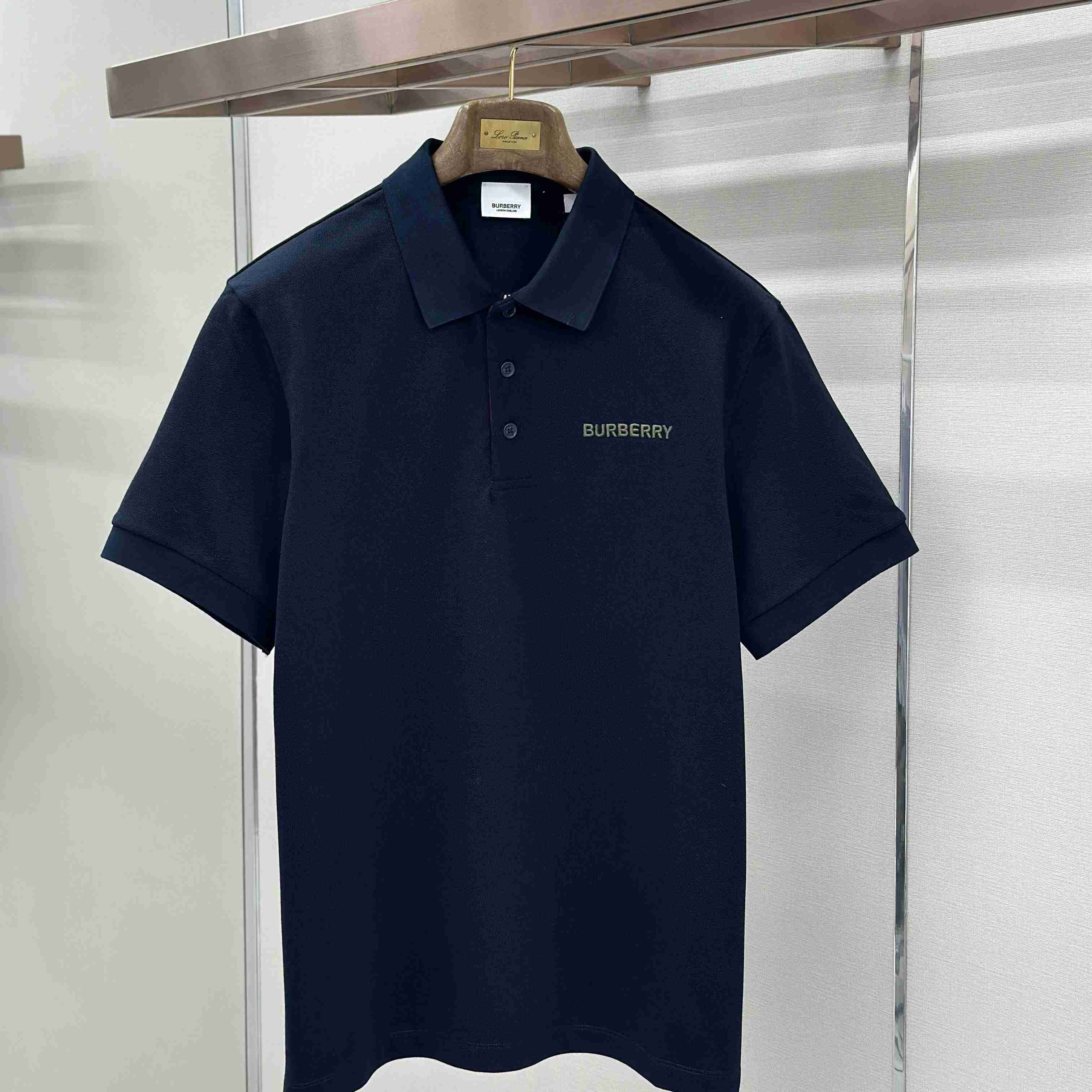 Burberry SS24 Logo Embroidered Polo Shirt - DesignerGu