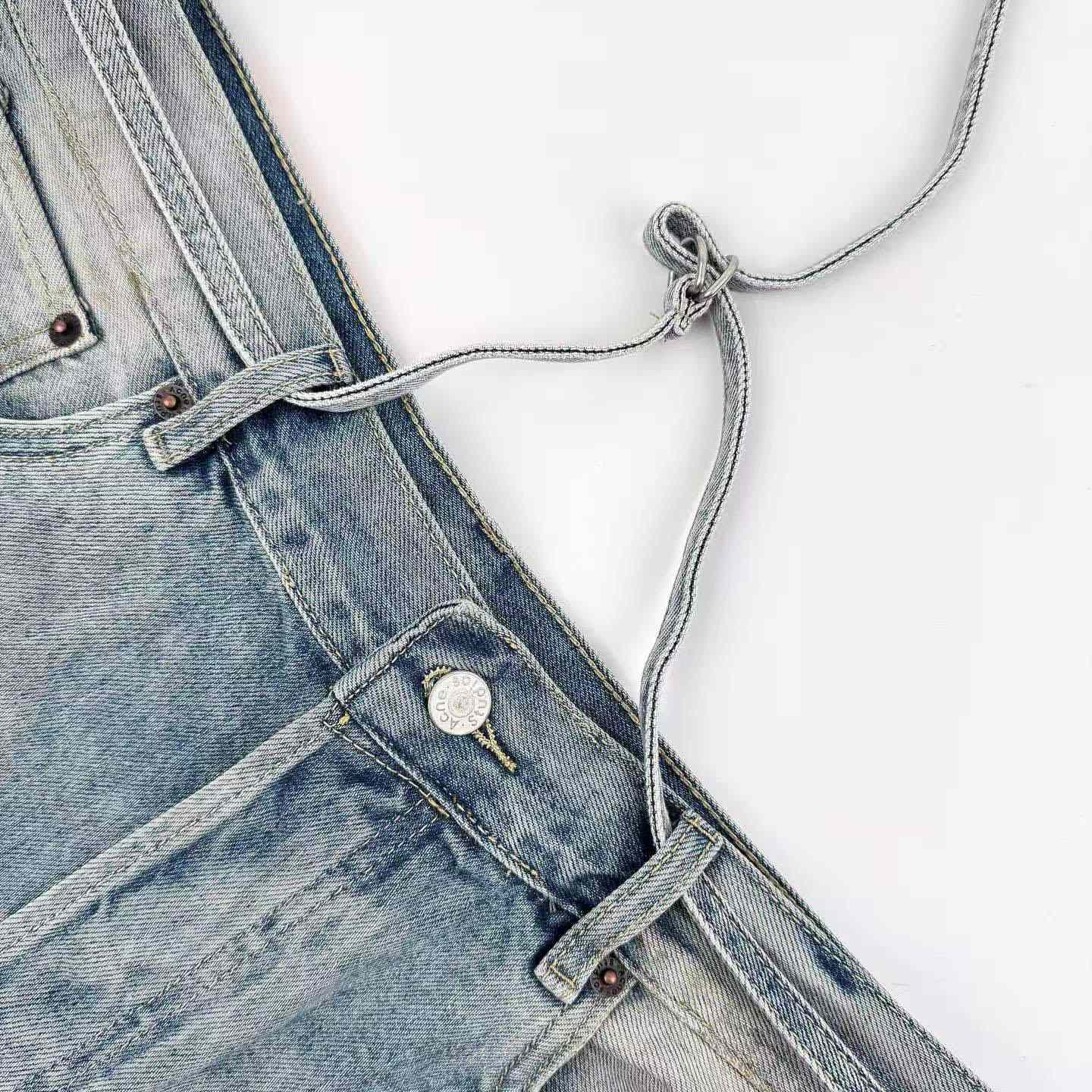 Acne Studios Roland Denim Trafalgar Shorts  With Belt - DesignerGu