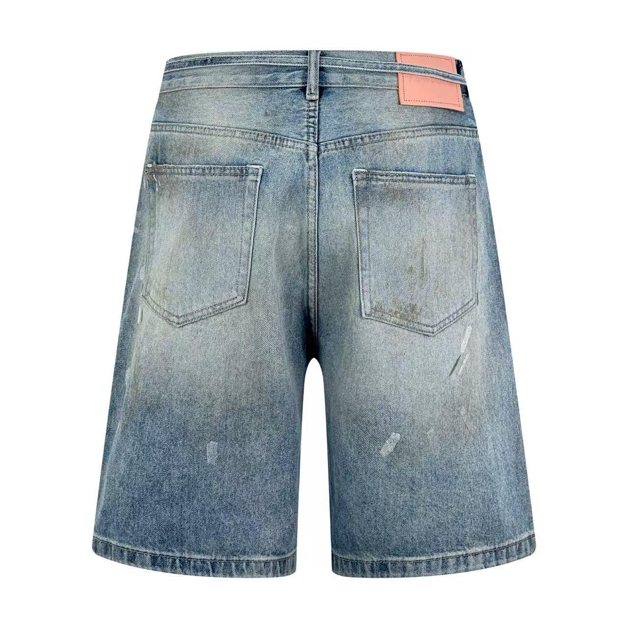 Acne Studios Roland Denim Trafalgar Shorts  With Belt - DesignerGu