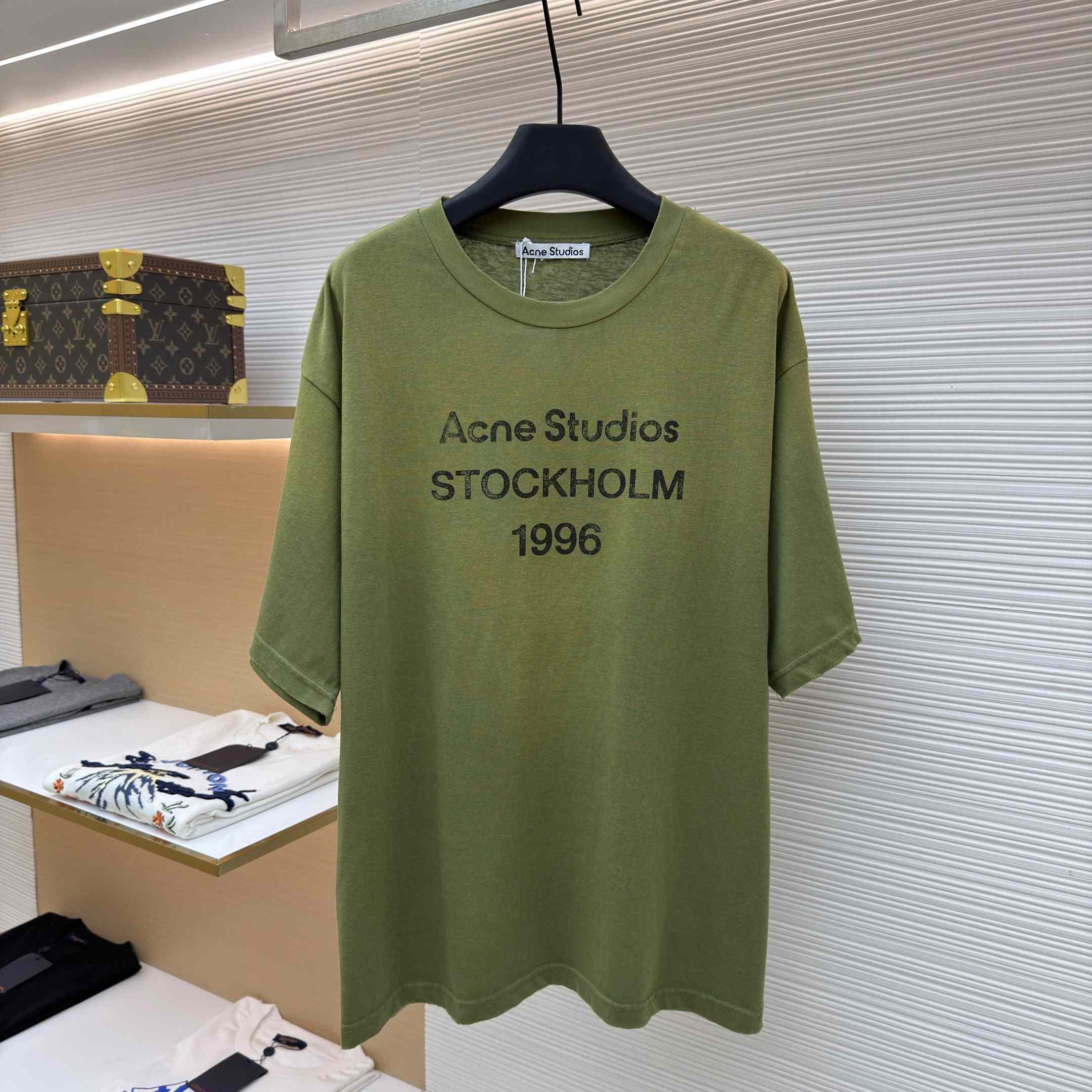 Acne Studios  Sprayed Logo T-shirt - DesignerGu