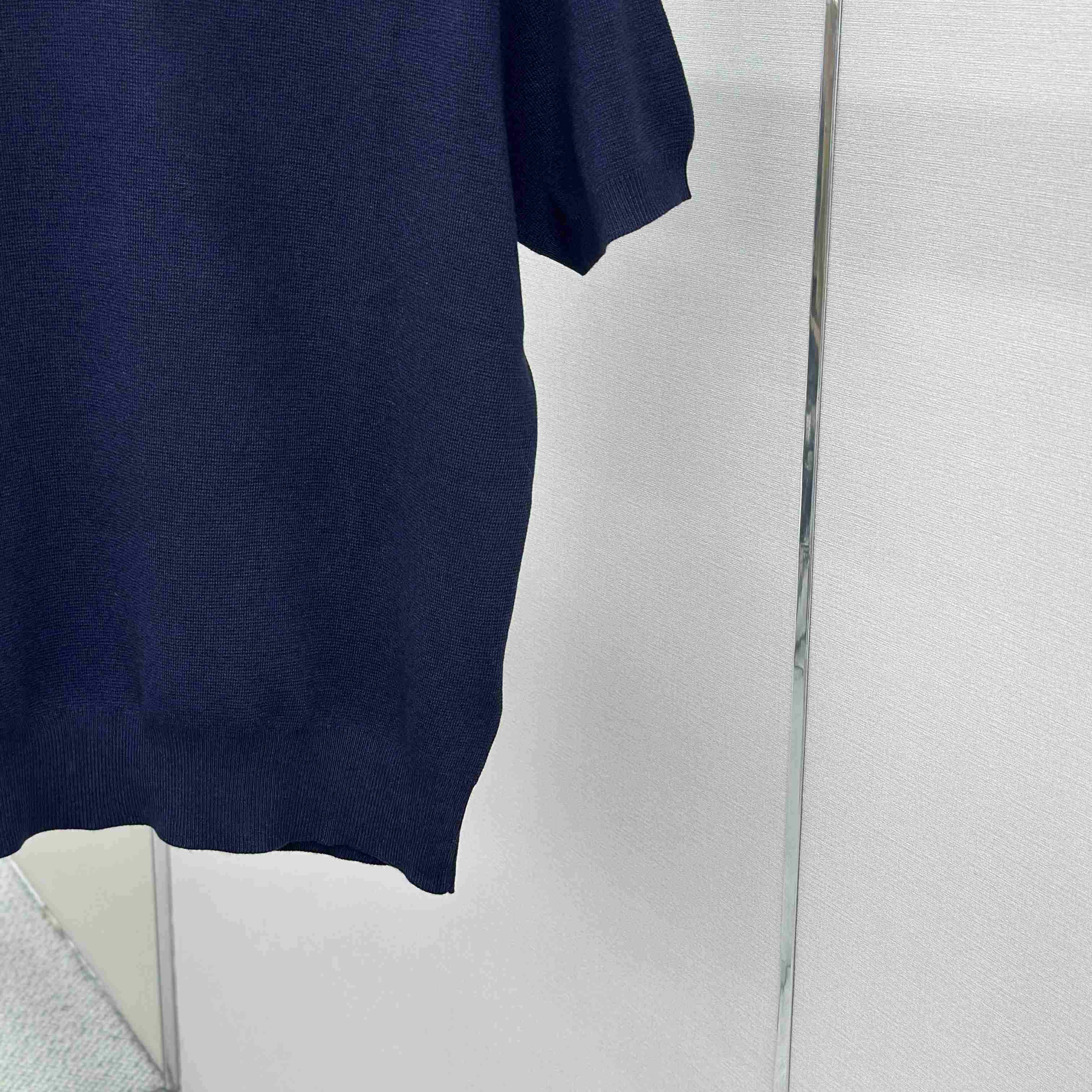 Gucci Silk Cotton Knit T-shirt With Intarsia - DesignerGu