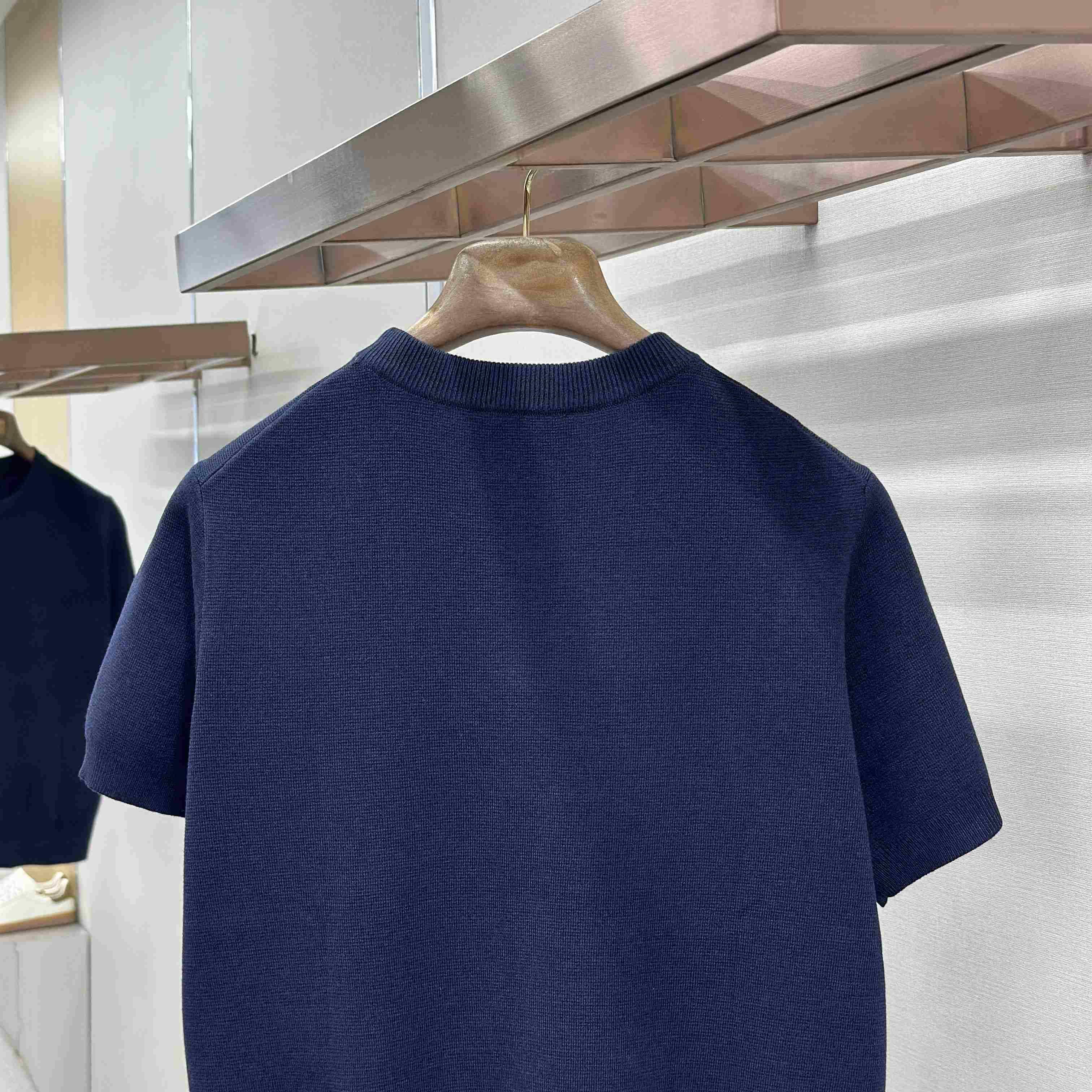 Gucci Silk Cotton Knit T-shirt With Intarsia - DesignerGu
