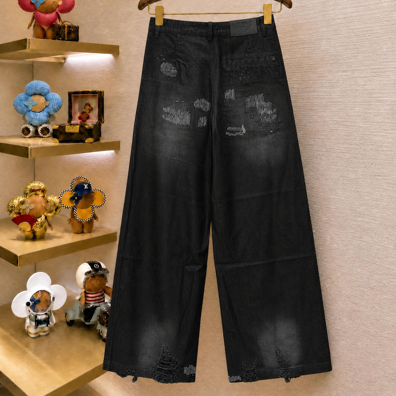 Acne Studios Mended Trousers - Regular Fit - DesignerGu
