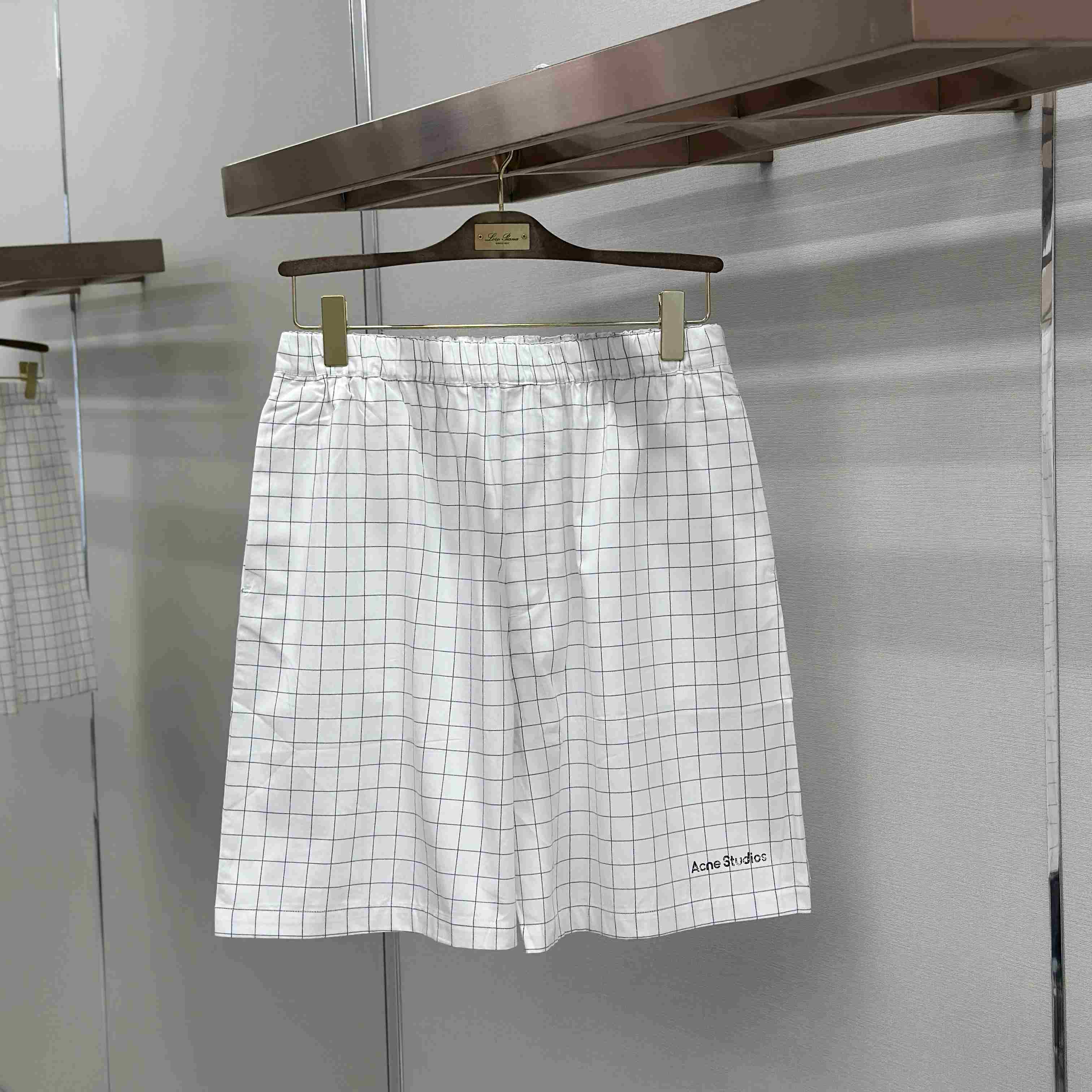 Acne Studios Casual Check Shorts - DesignerGu