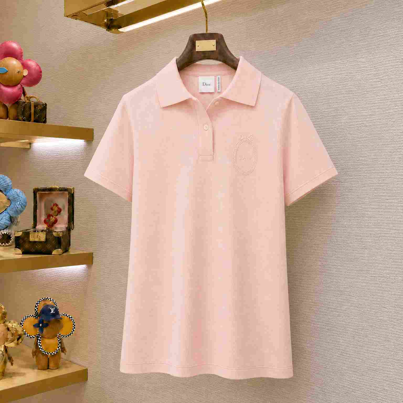 Dior Médaillon Embroidered Polo Shirt - DesignerGu