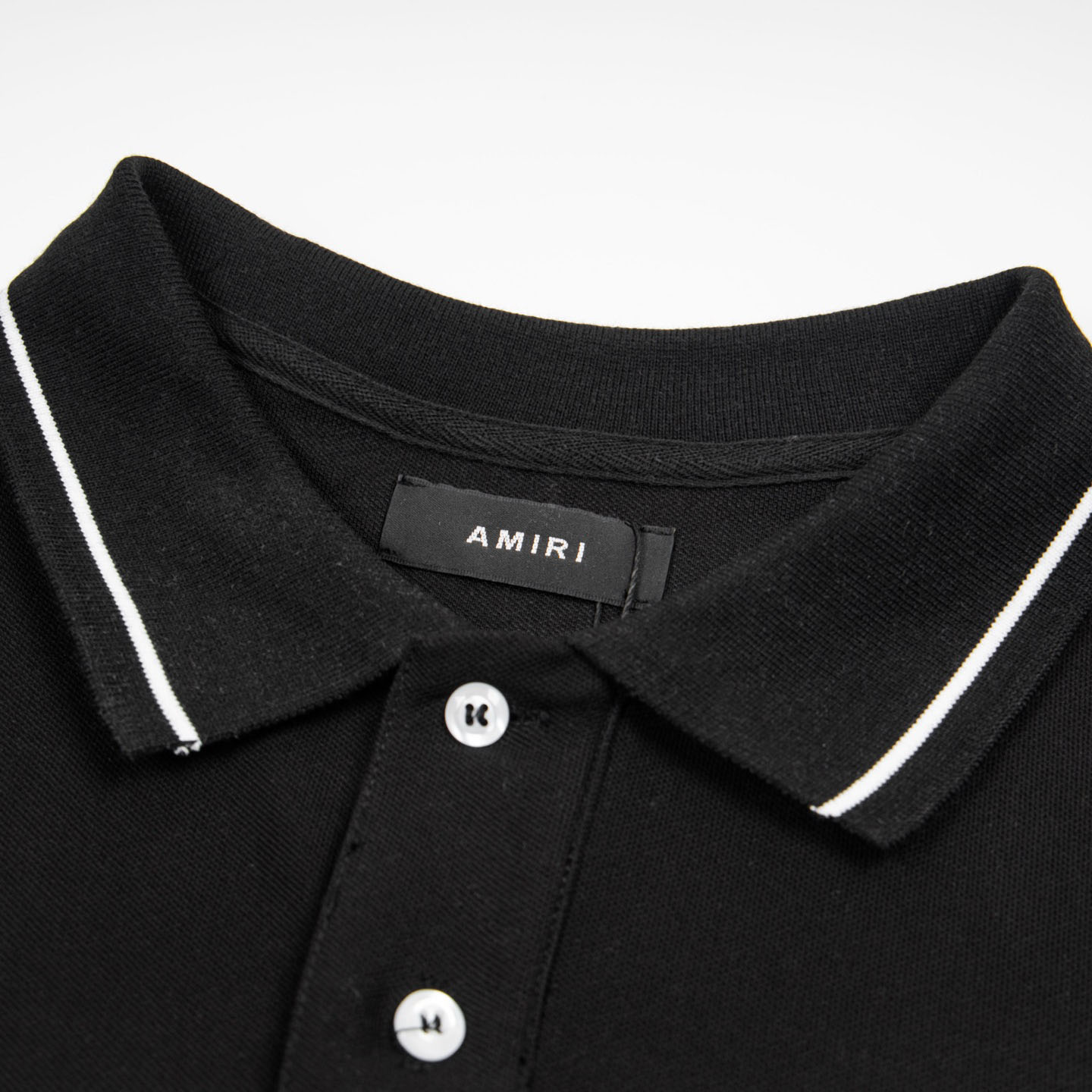 Amiri  Logo Embroidered Polo T-shirt - DesignerGu