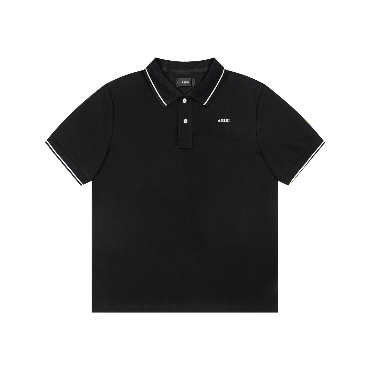 Amiri  Logo Embroidered Polo T-shirt - DesignerGu