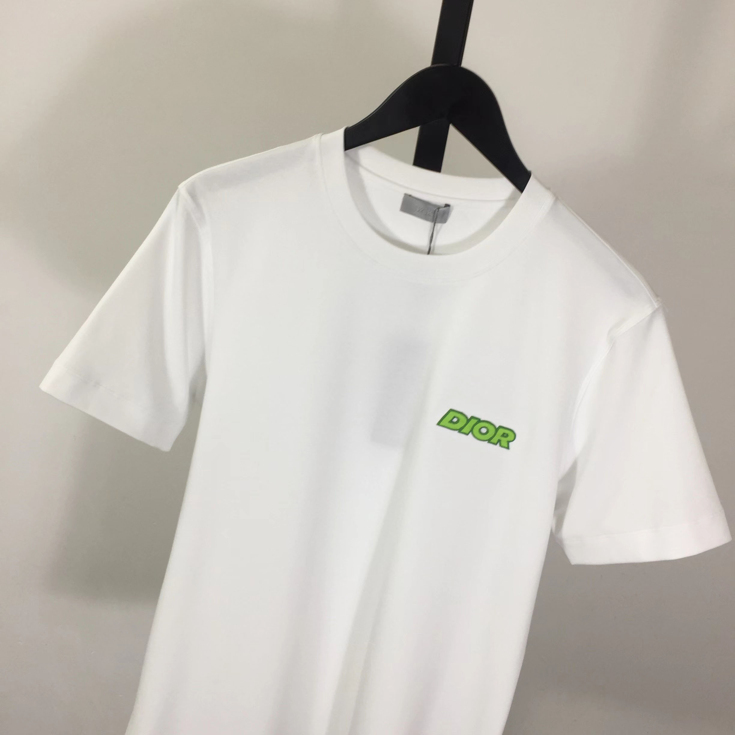Dior Embroidered Letter T-Shirt, Relaxed Fit  - DesignerGu