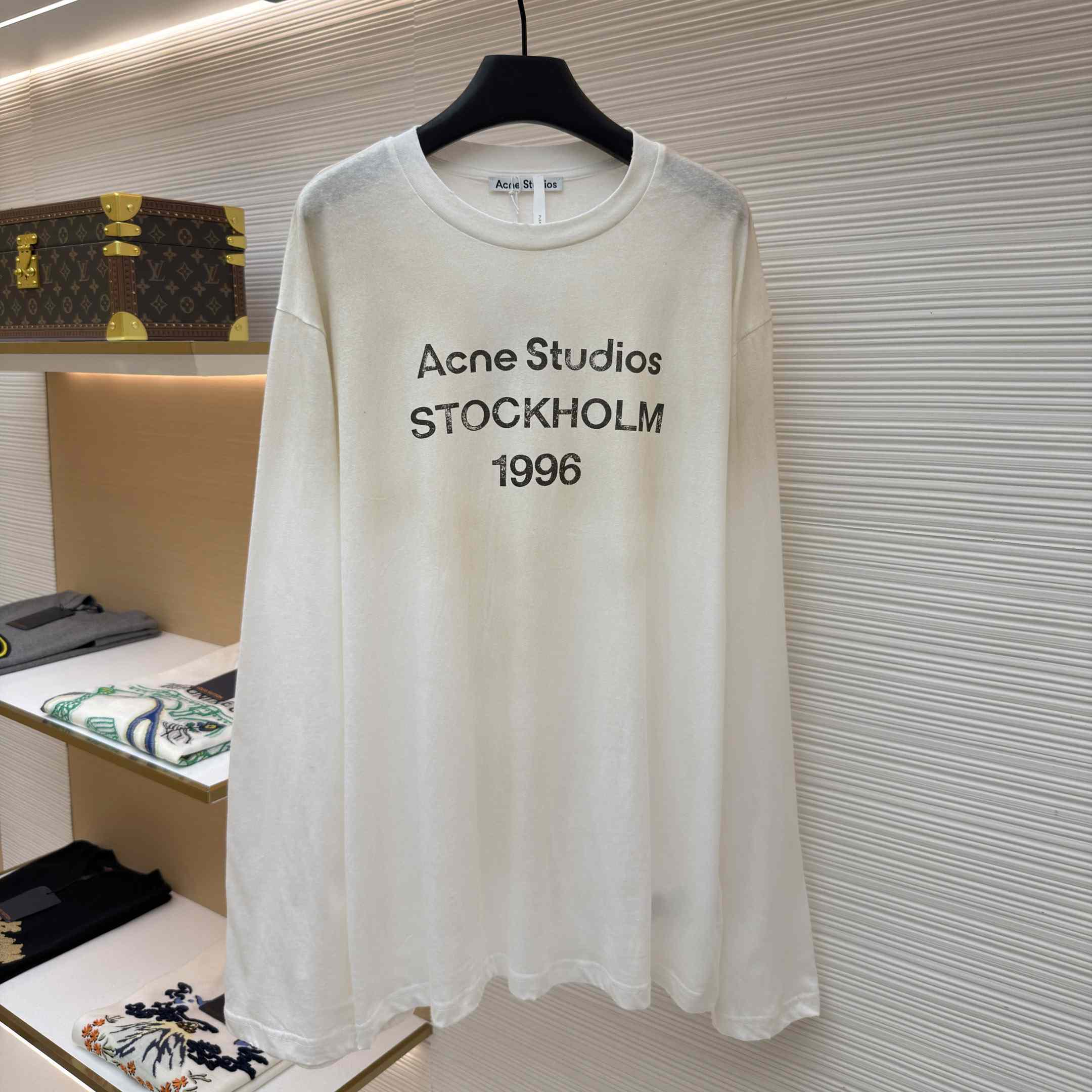 Acne Studios Sprayed 1996 Logo T-shirt - DesignerGu