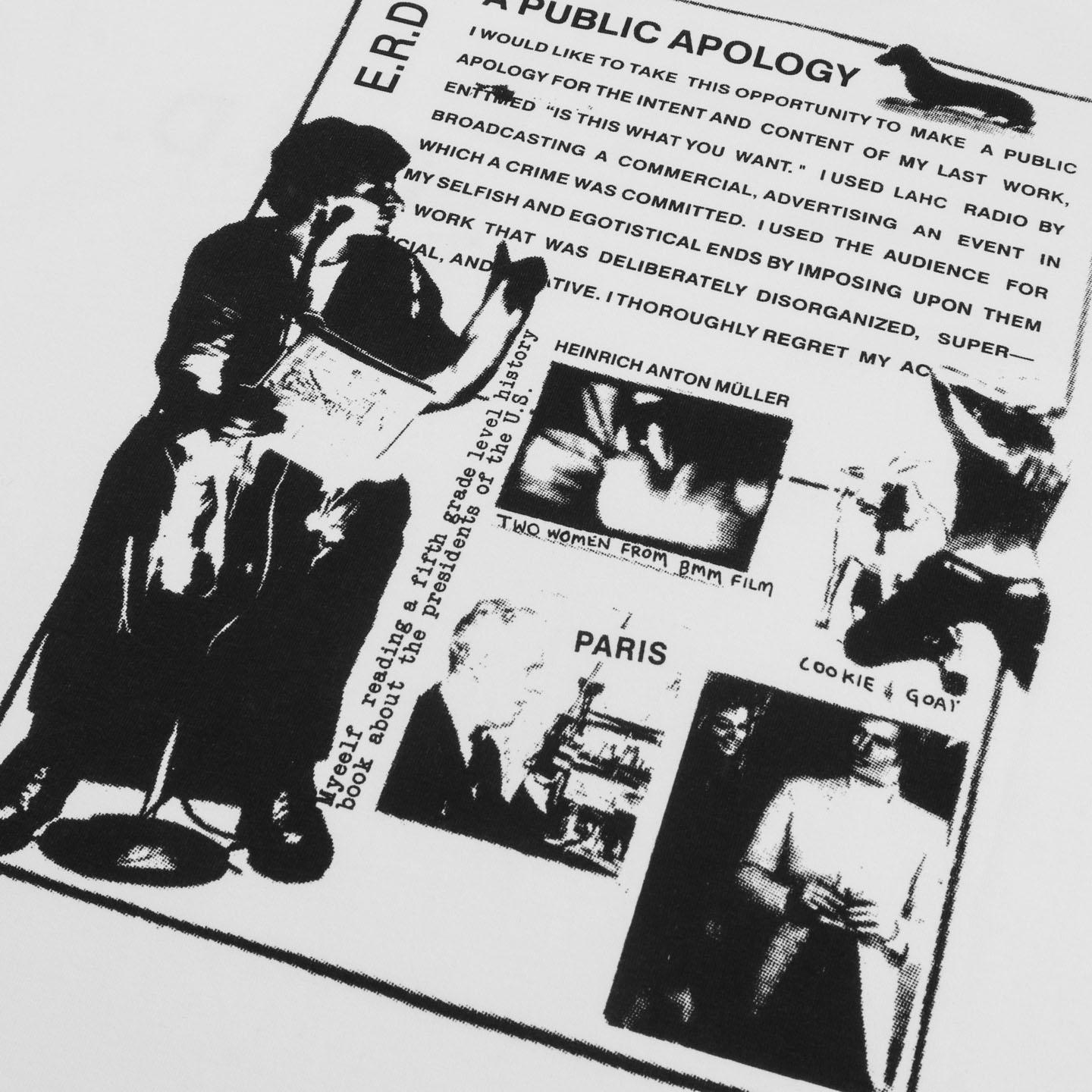 Enfants Riches Déprimés A Public Apology T-Shirt - DesignerGu