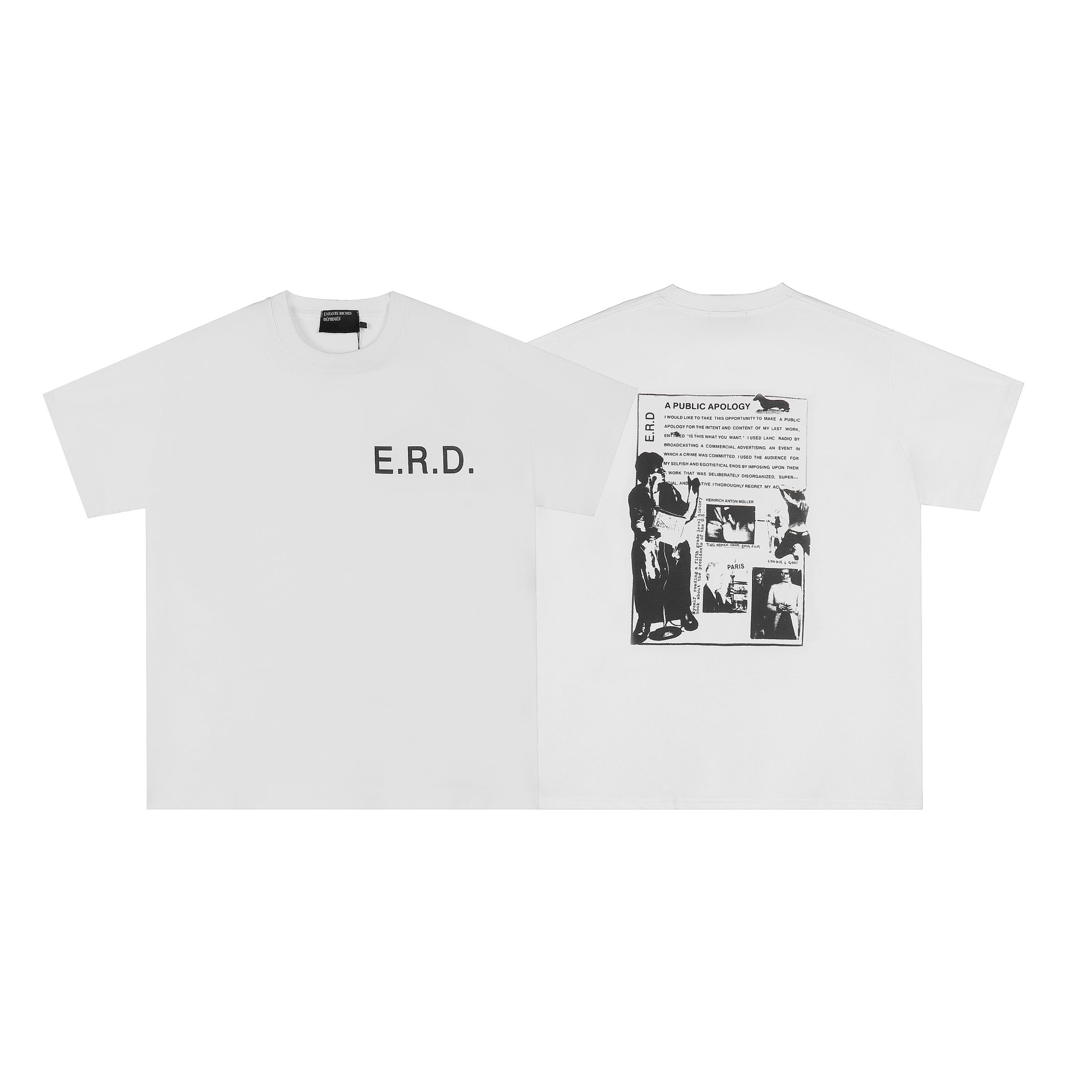 Enfants Riches Déprimés A Public Apology T-Shirt - DesignerGu