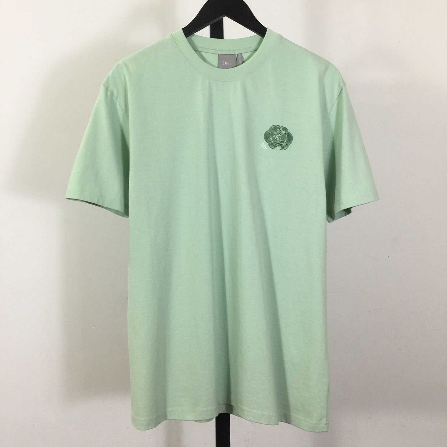 Dior Logo Embroidered Rose  T-shirt - DesignerGu
