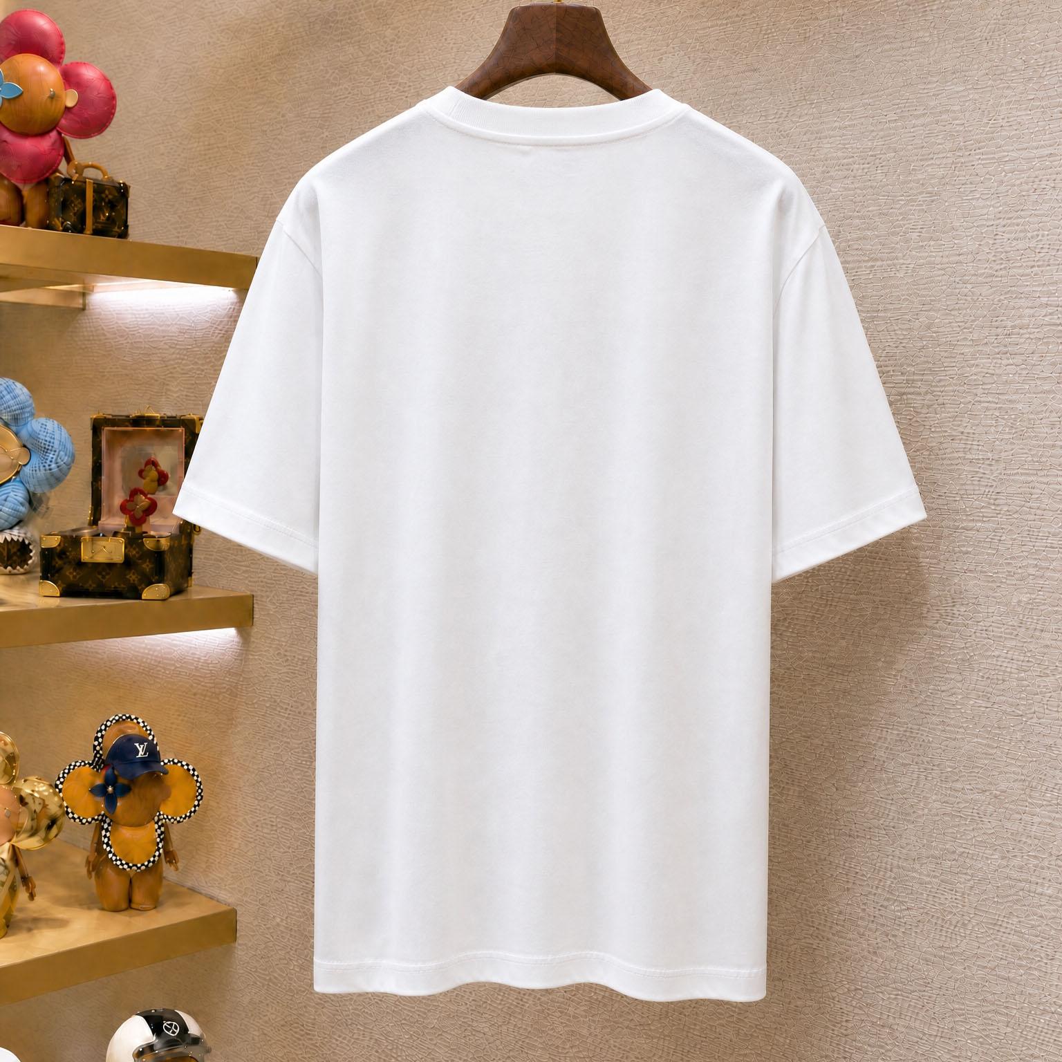 Fendi  White Cotton T-shirt - DesignerGu
