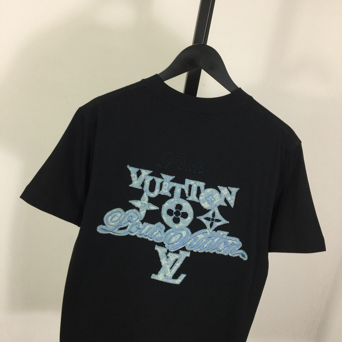 Louis Vuitton Cotton Embroidered Letter T-Shirt - DesignerGu