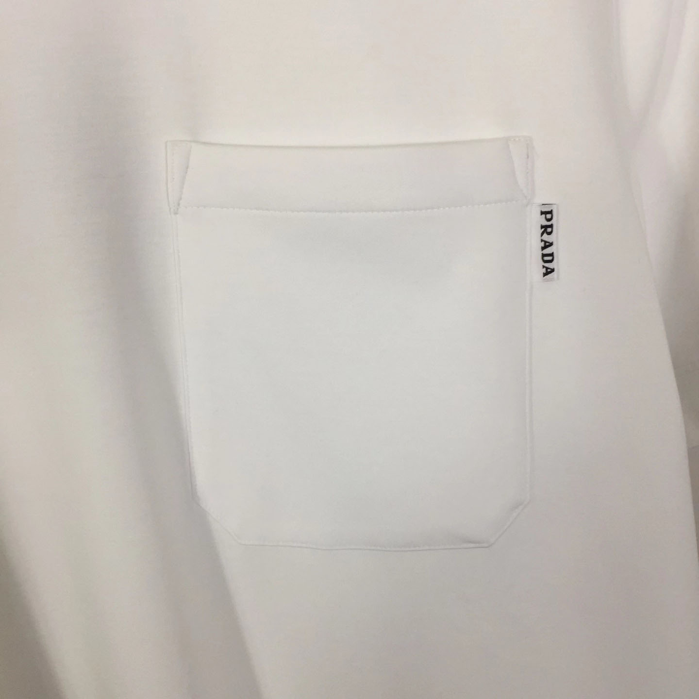 Prada Cotton  Logo Pocket T-shirt - DesignerGu