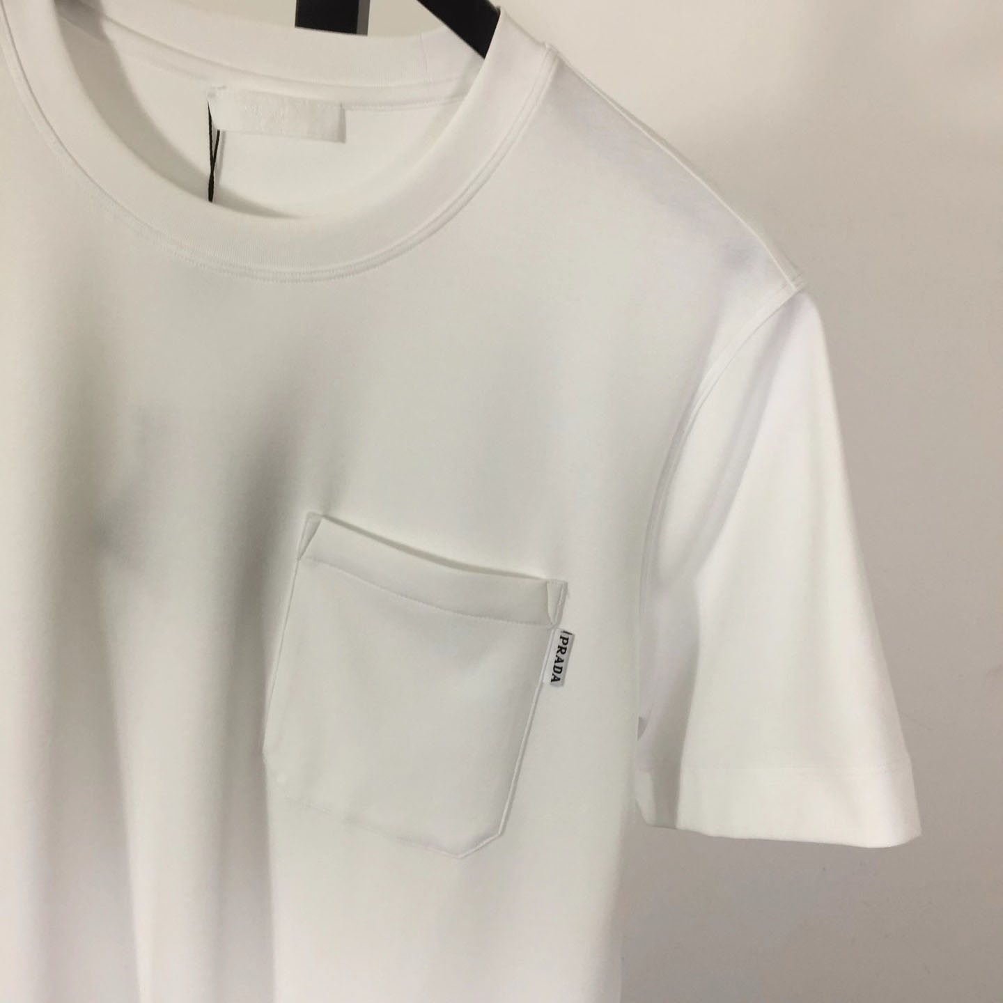 Prada Cotton  Logo Pocket T-shirt - DesignerGu