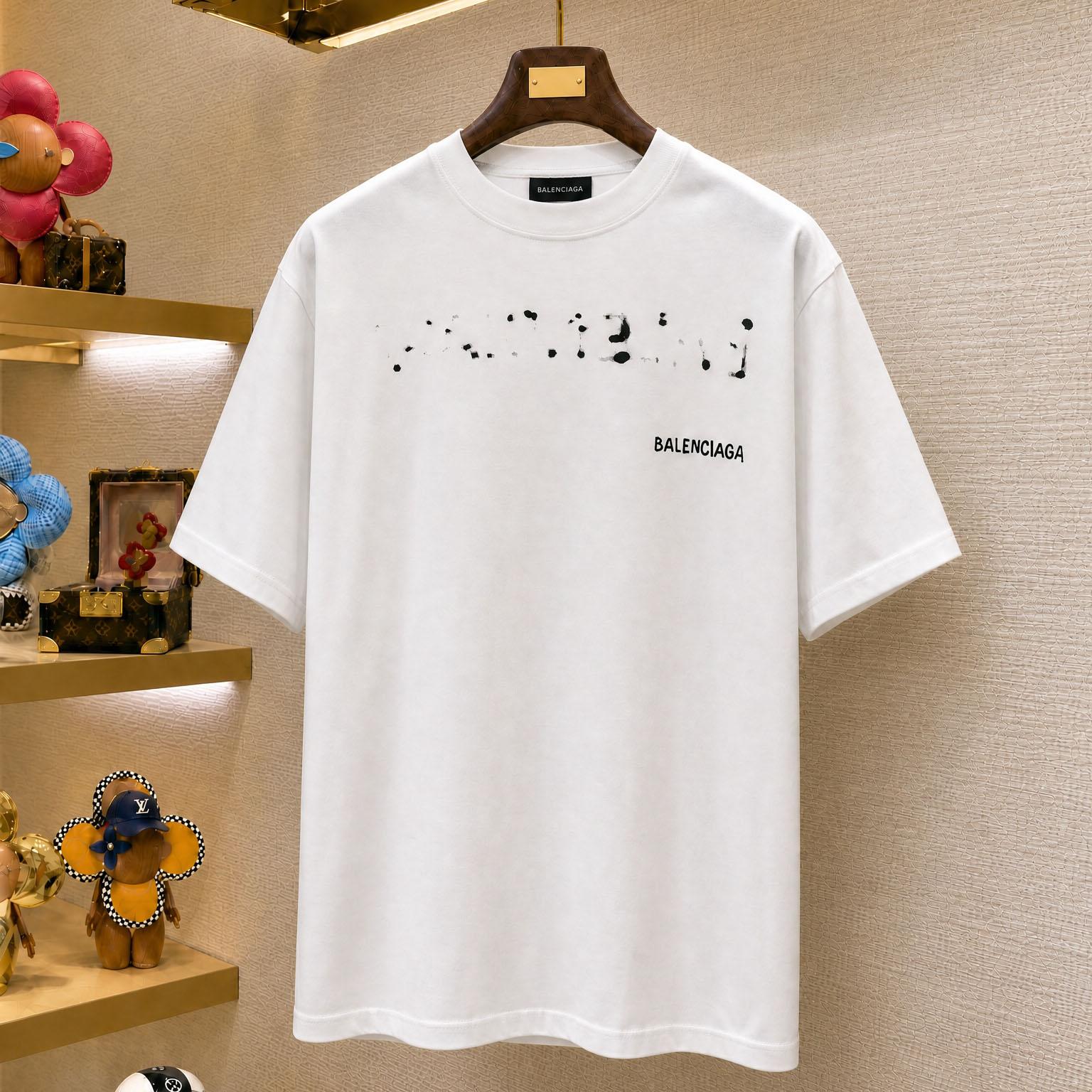 Balenciaga Logo Cotton T-shirt - DesignerGu