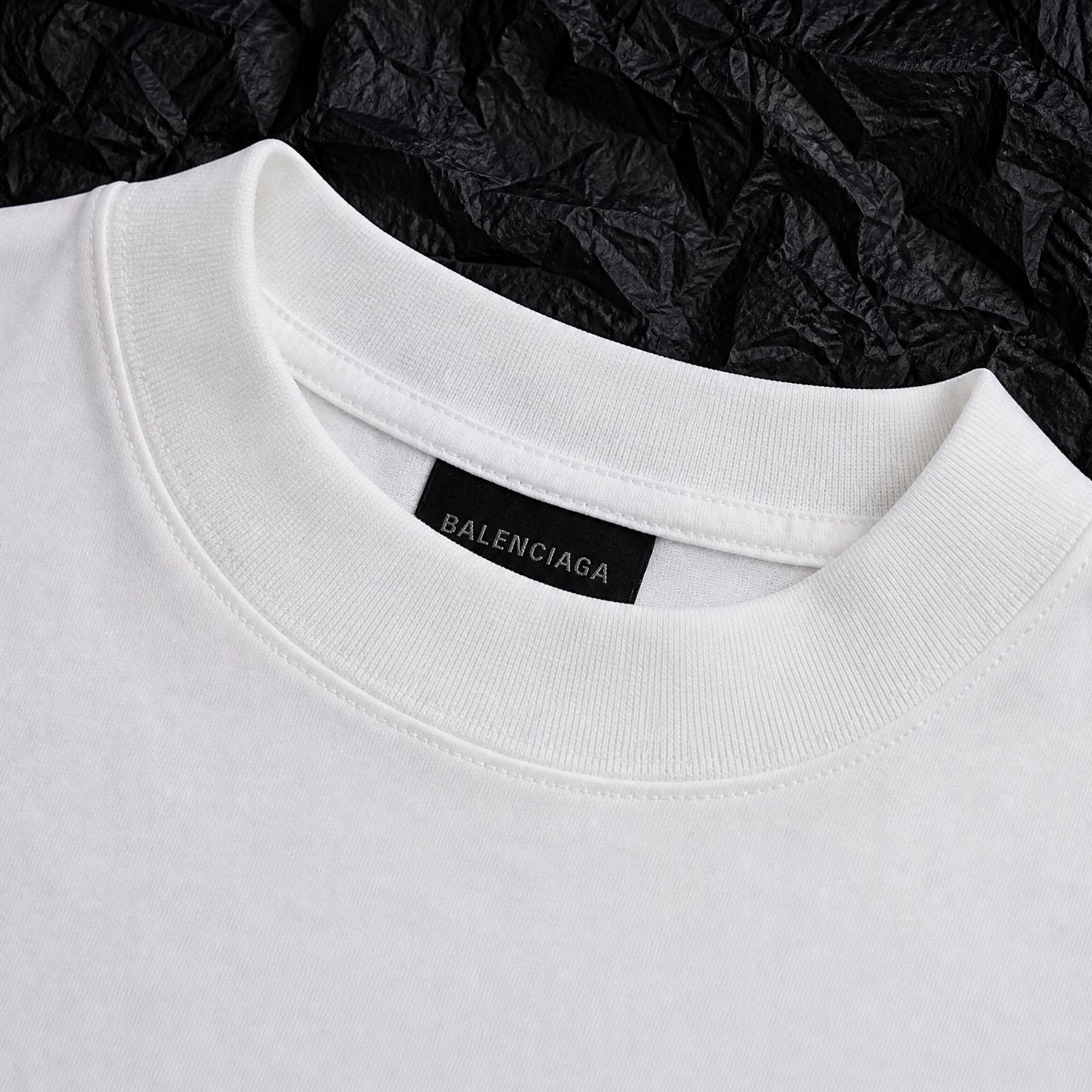 Balenciaga Logo Cotton T-shirt - DesignerGu