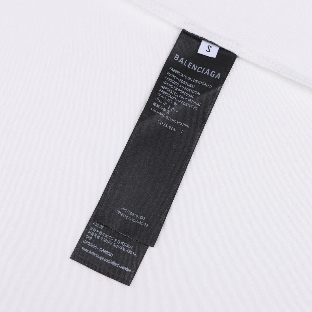 Balenciaga Logo Cotton T-shirt - DesignerGu