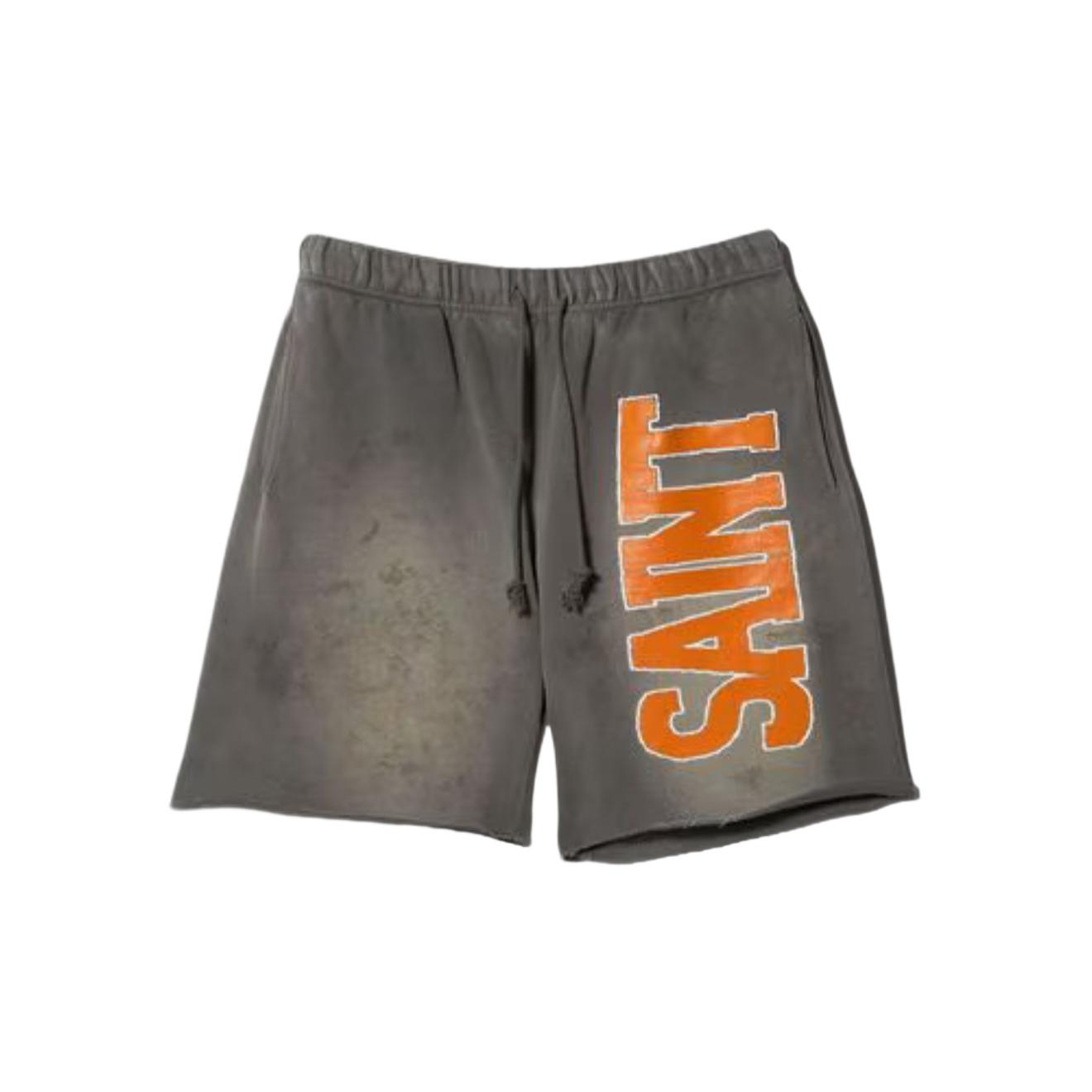 Saint Micheal Logo-Print Track Shorts - DesignerGu