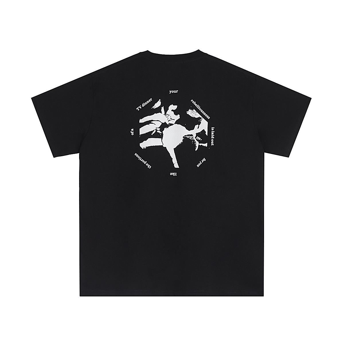 Enfants Riches Déprimés  You Are Nothing Logo Print Cotton Jersey T-Shirt  'Black' - DesignerGu