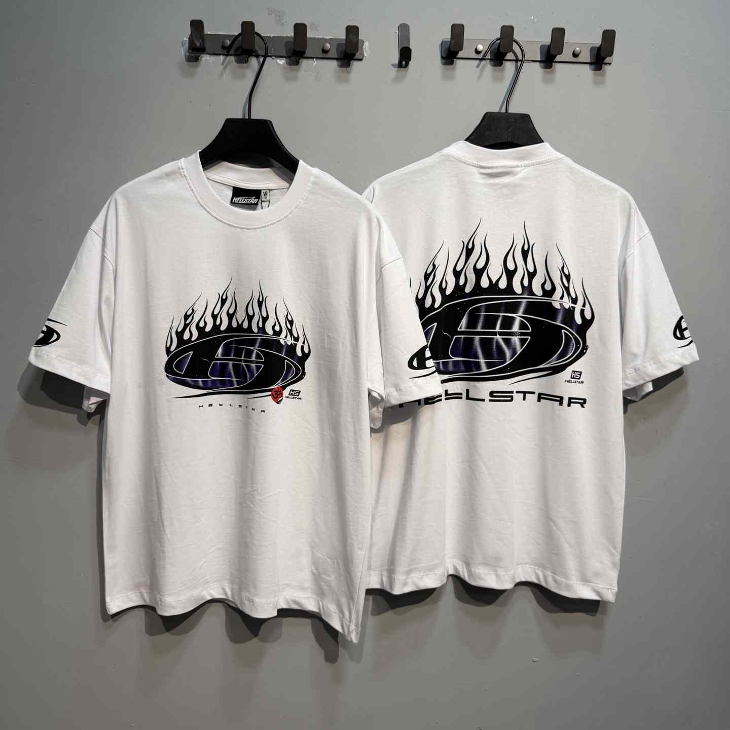 Hellstar H "Blue Flame" T-Shirt - DesignerGu