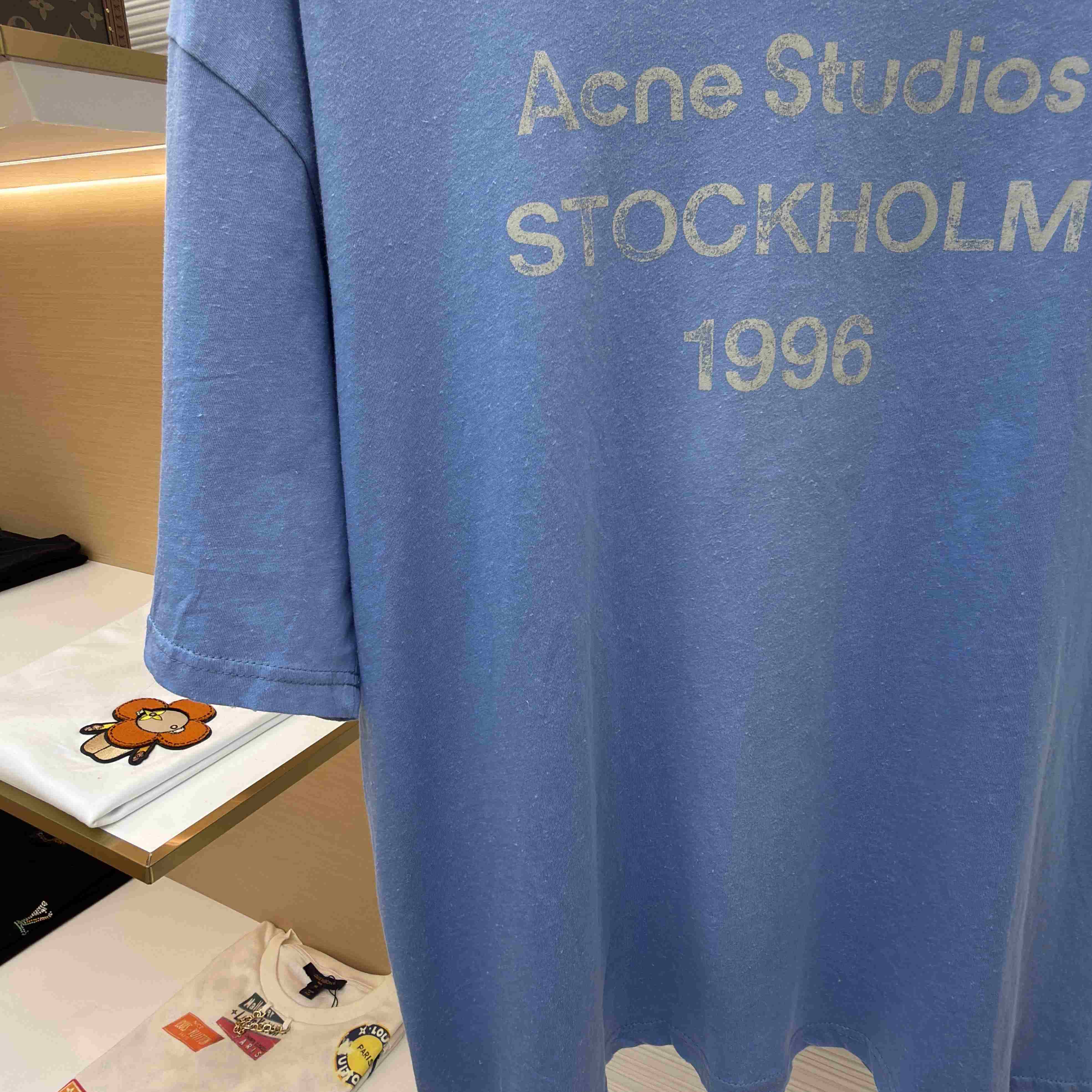 Acne Studios  Sprayed Logo T-shirt - DesignerGu