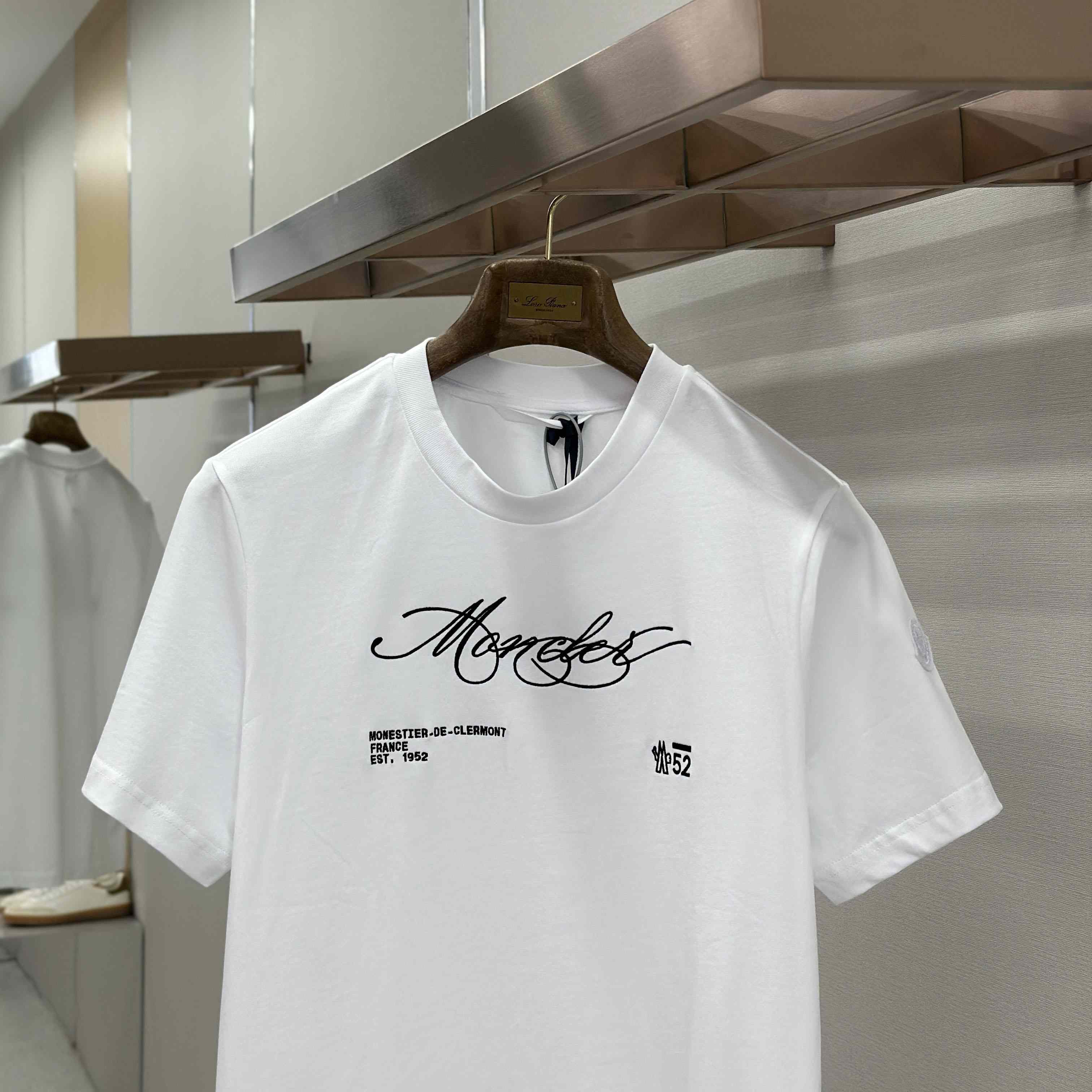 Moncler Script Logo Cotton T-shirt - DesignerGu