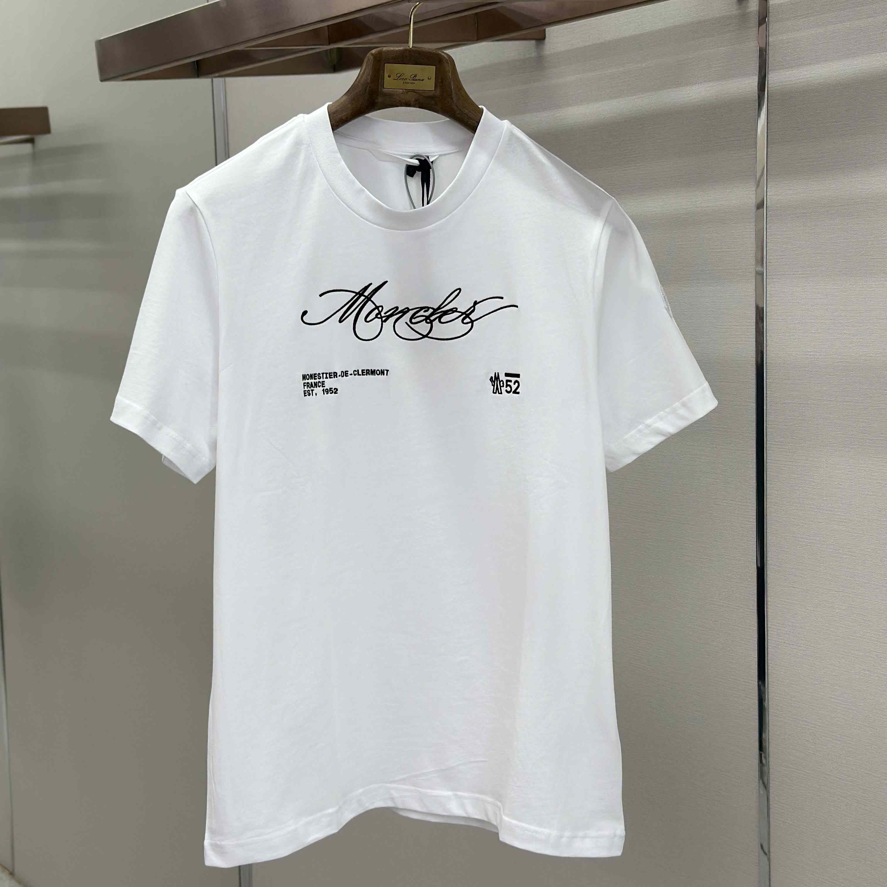 Moncler Script Logo Cotton T-shirt - DesignerGu