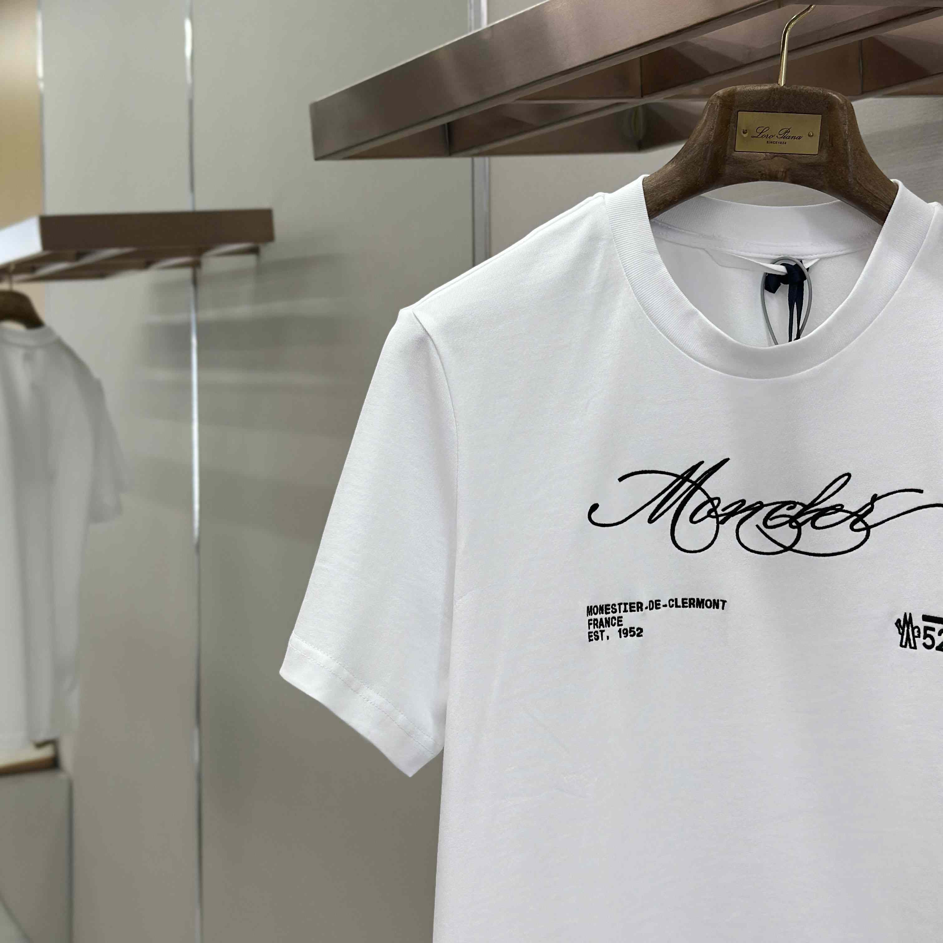 Moncler Script Logo Cotton T-shirt - DesignerGu