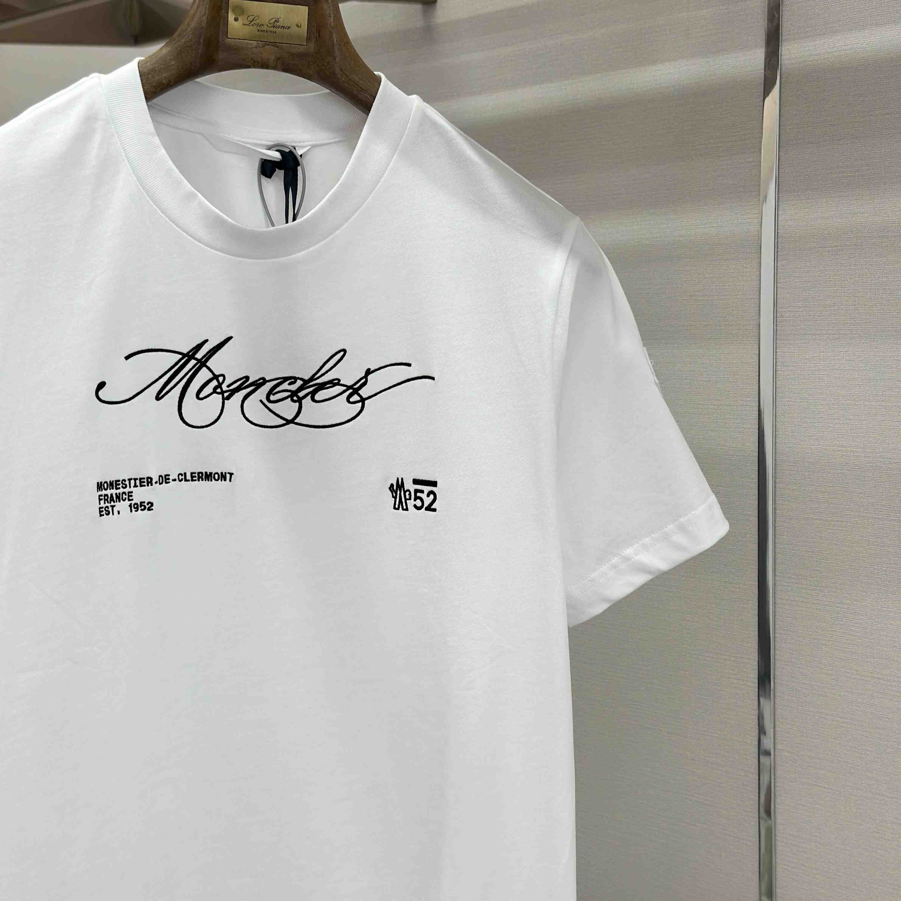 Moncler Script Logo Cotton T-shirt - DesignerGu