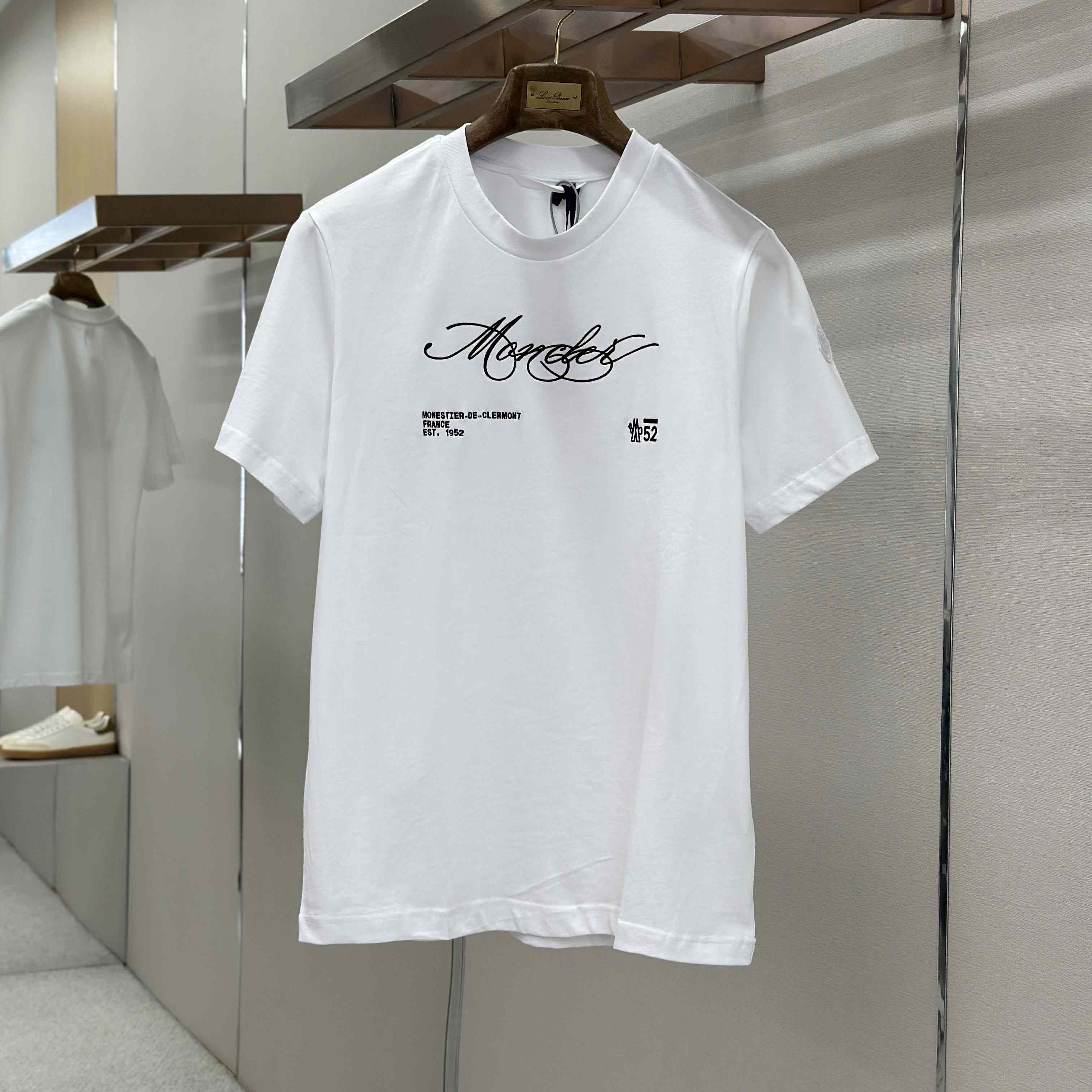 Moncler Script Logo Cotton T-shirt - DesignerGu