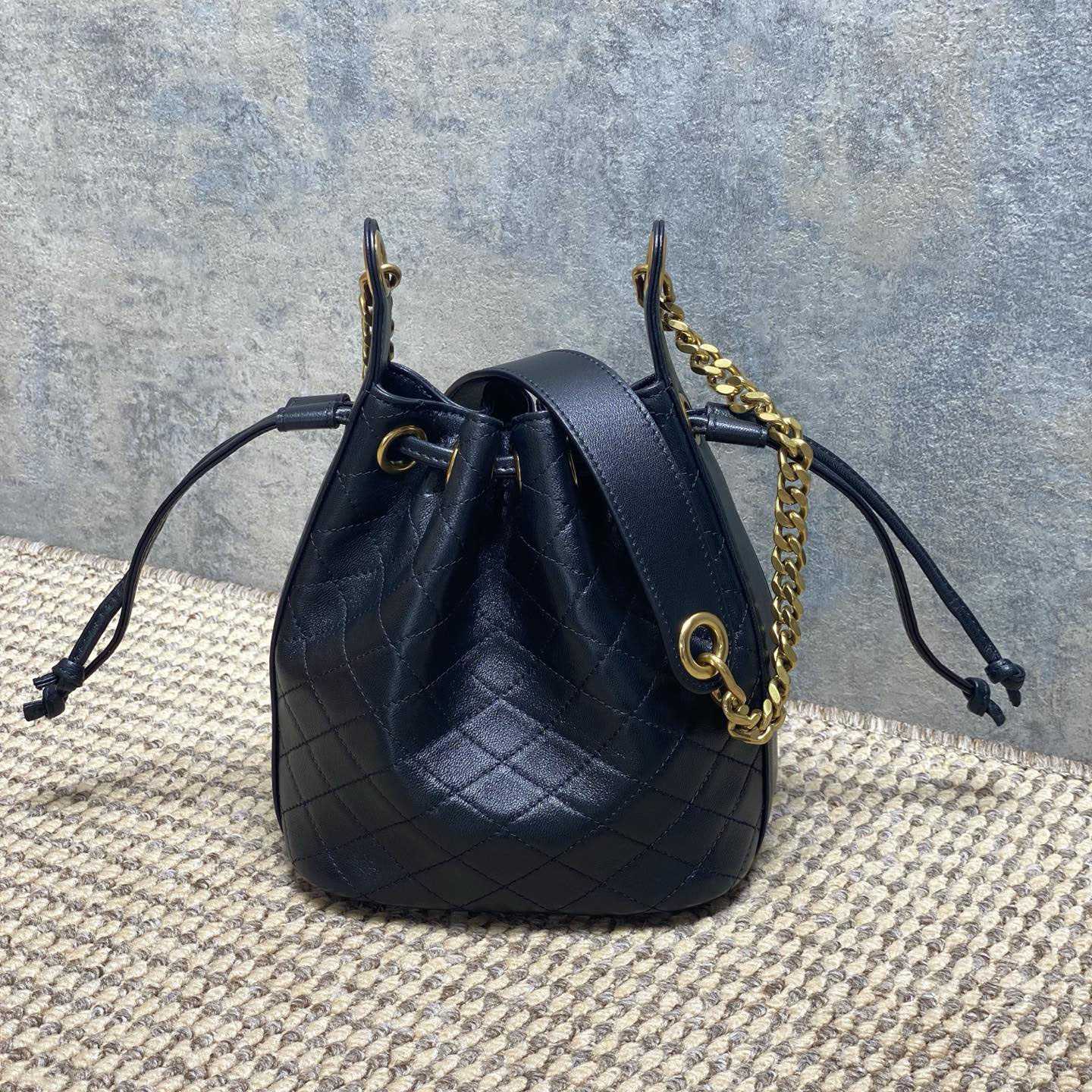 Saint Laurent Cassandre Quilted Leather Bucket Bag - DesignerGu