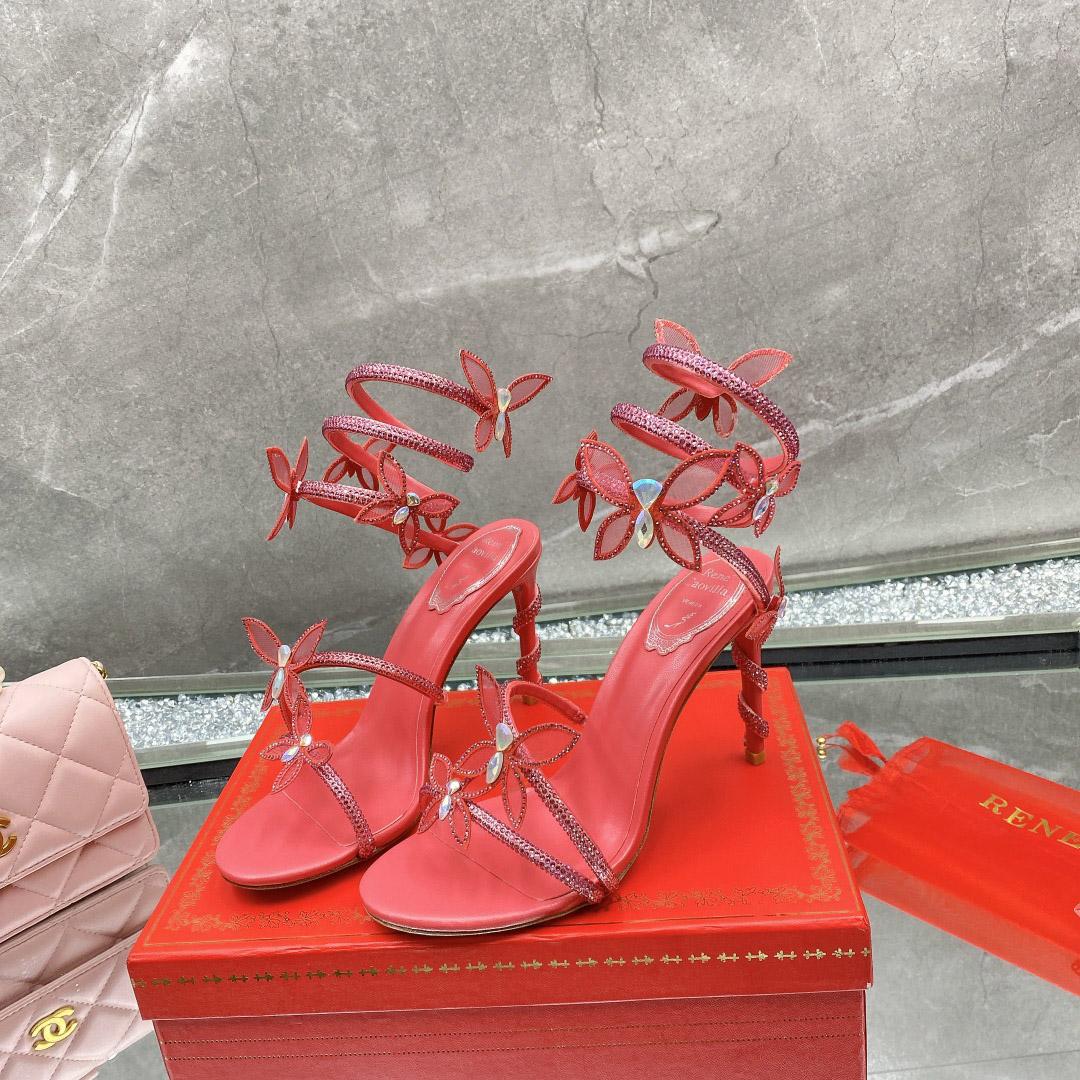 Rene Caovilla Embellished Margot Sandals - DesignerGu