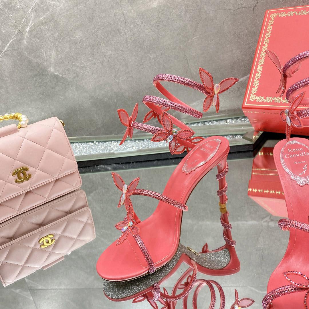 Rene Caovilla Embellished Margot Sandals - DesignerGu