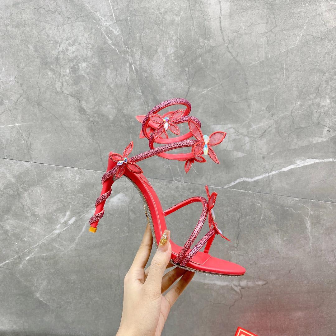 Rene Caovilla Embellished Margot Sandals - DesignerGu