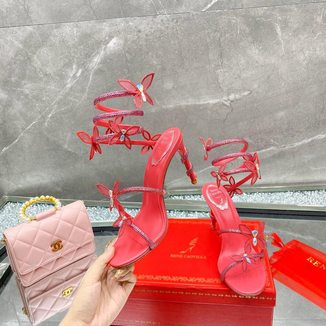 Rene Caovilla Embellished Margot Sandals - DesignerGu