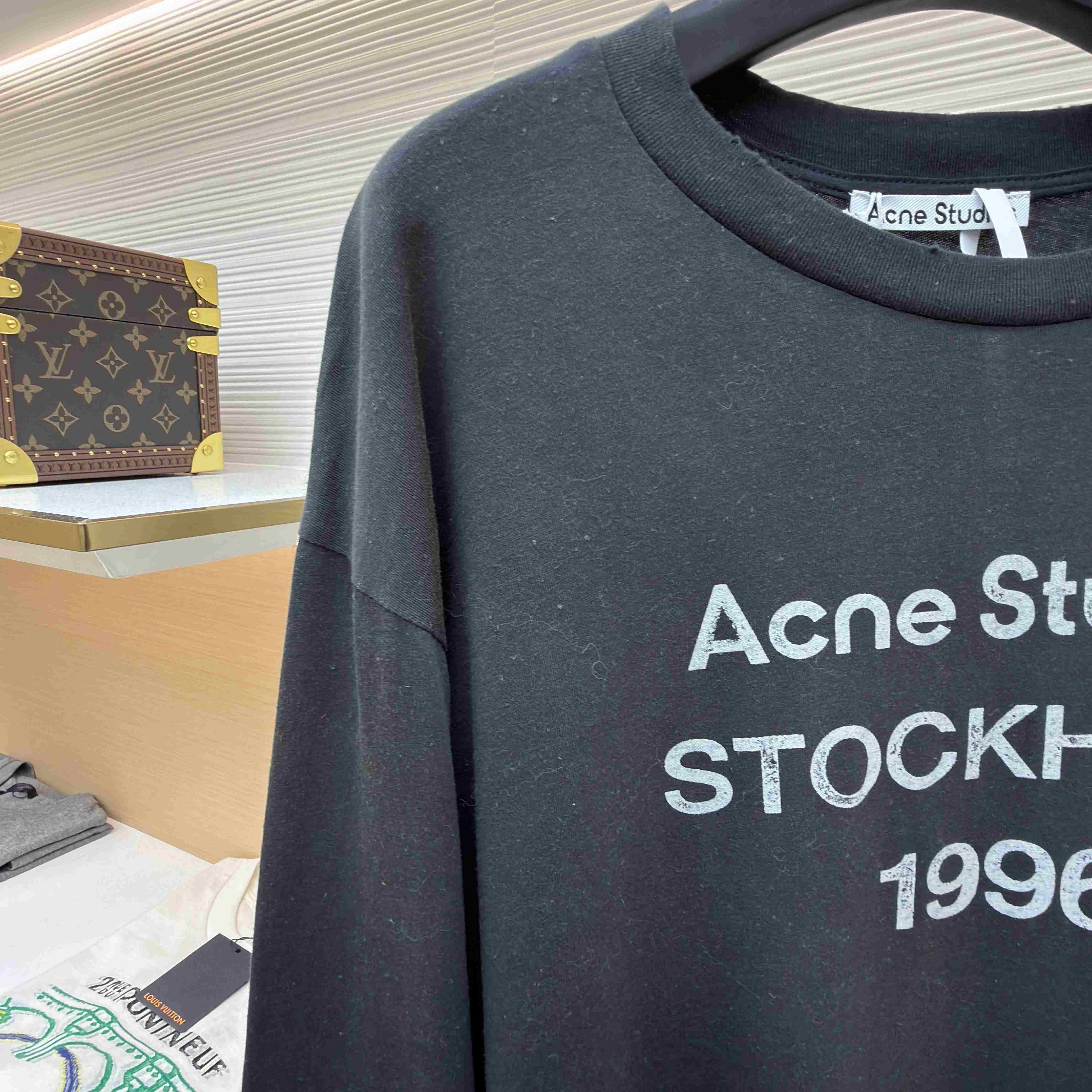 Acne Studios Sprayed 1996 Logo T-shirt - DesignerGu
