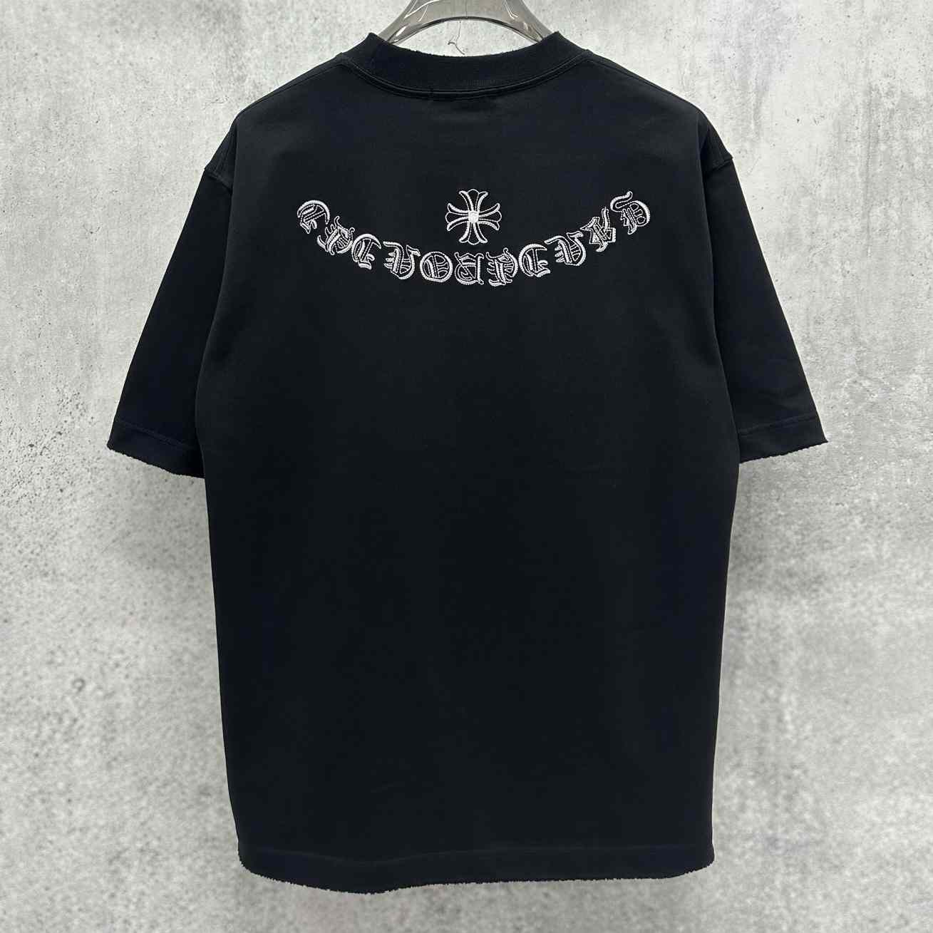 Chrome Hearts  Embroidered Cross Short Sleeve 'Black' - DesignerGu